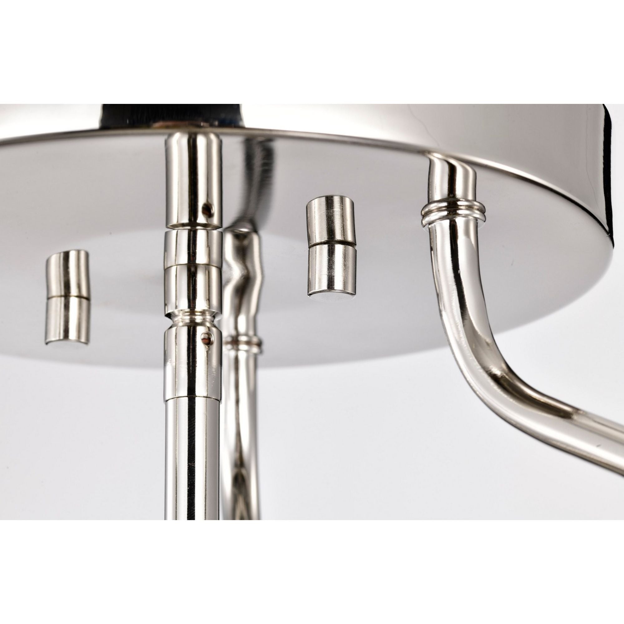 Amado 14" 3 lights Semi-flush Mount, Polished Nickel Finish - Bees Lighting