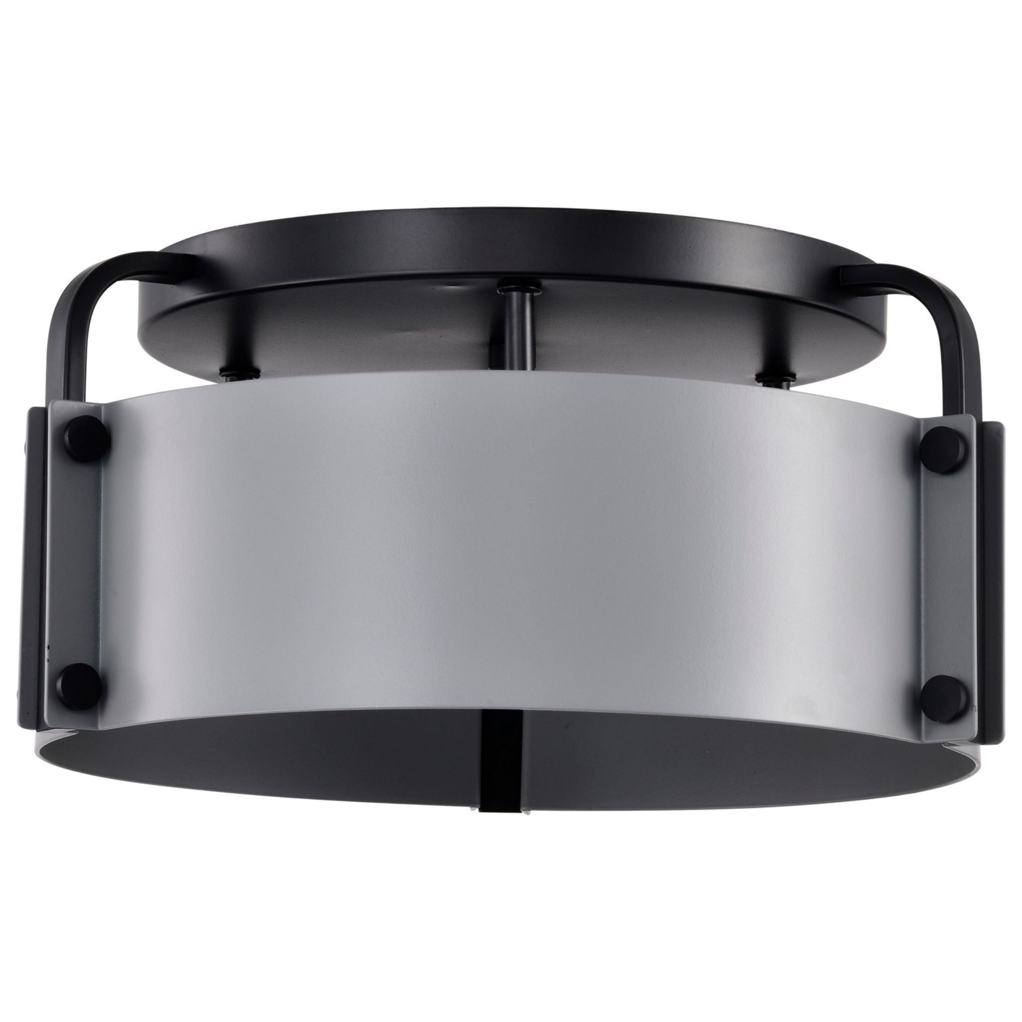 Altos 14" 3 lights Semi-flush Mount, Matte Gray and Matte Black Finish - Bees Lighting