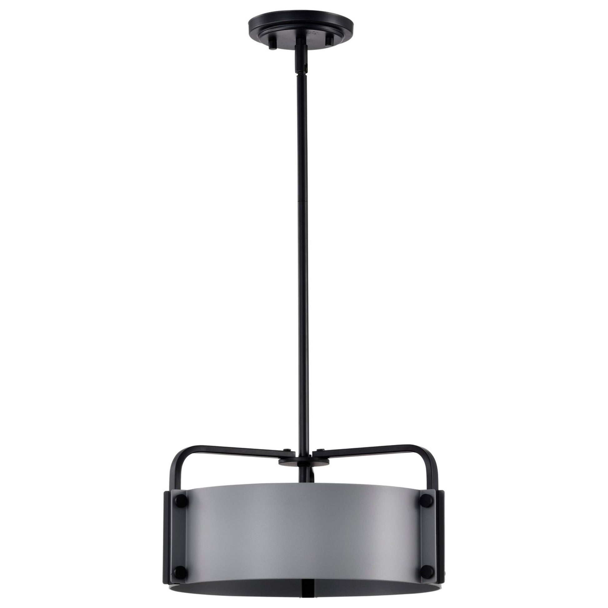Altos 14" 3 lights Pendant, Matte Gray and Matte Black Finish - Bees Lighting