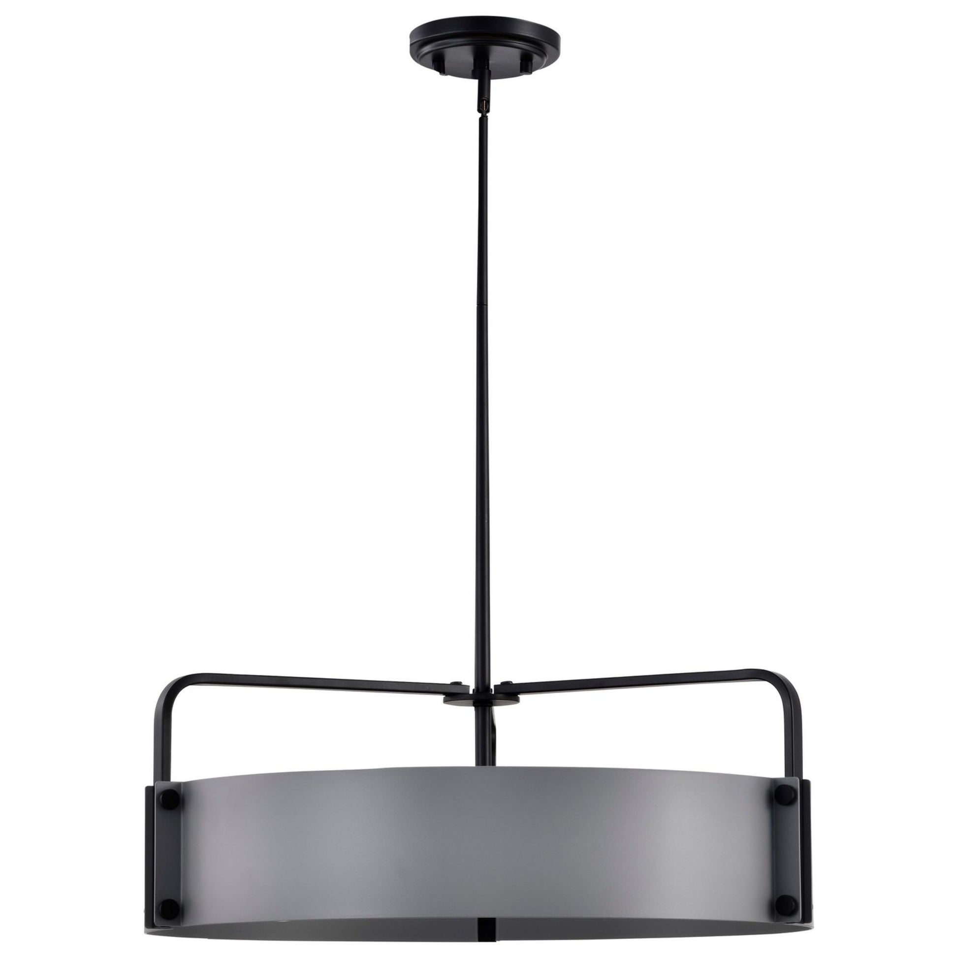 Altos 22" 5 lights Pendant, Matte Gray and Matte Black Finish - Bees Lighting