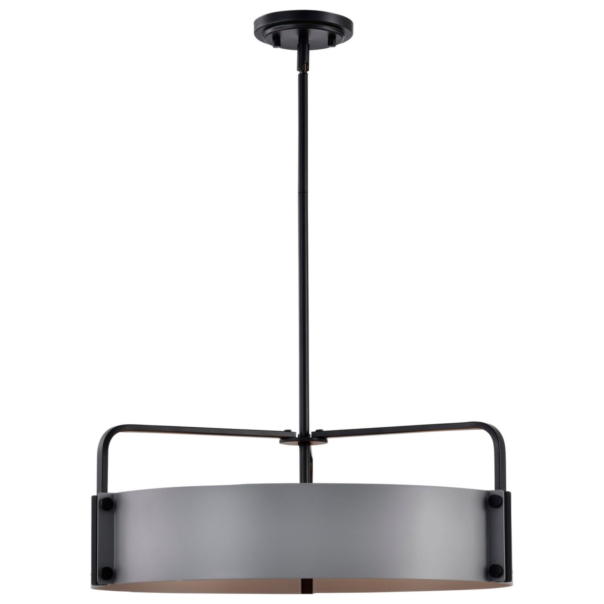 Altos 22" 5 lights Pendant, Matte Gray and Matte Black Finish - Bees Lighting