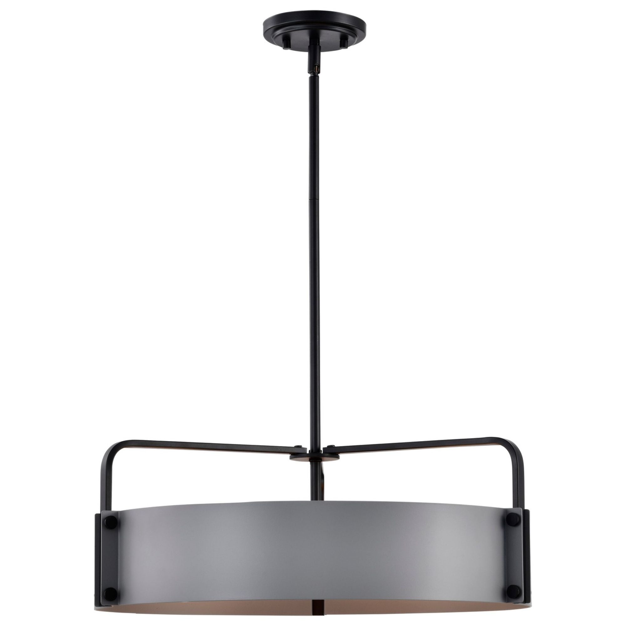 Altos 22" 5 lights Pendant, Matte Gray and Matte Black Finish - Bees Lighting
