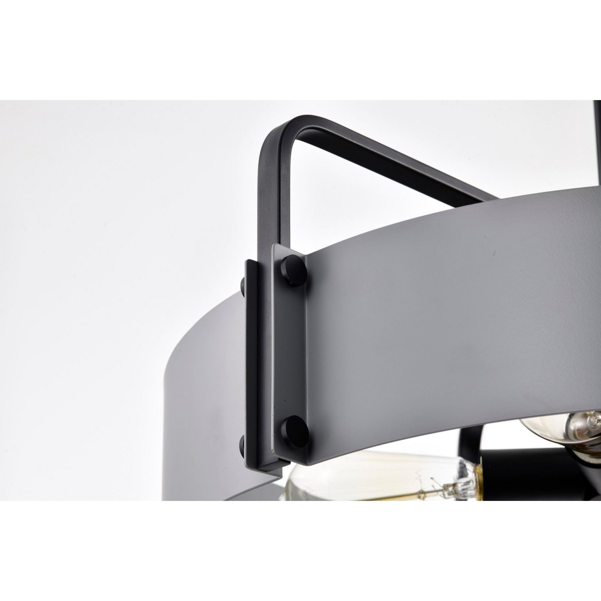 Altos 22" 5 lights Pendant, Matte Gray and Matte Black Finish - Bees Lighting