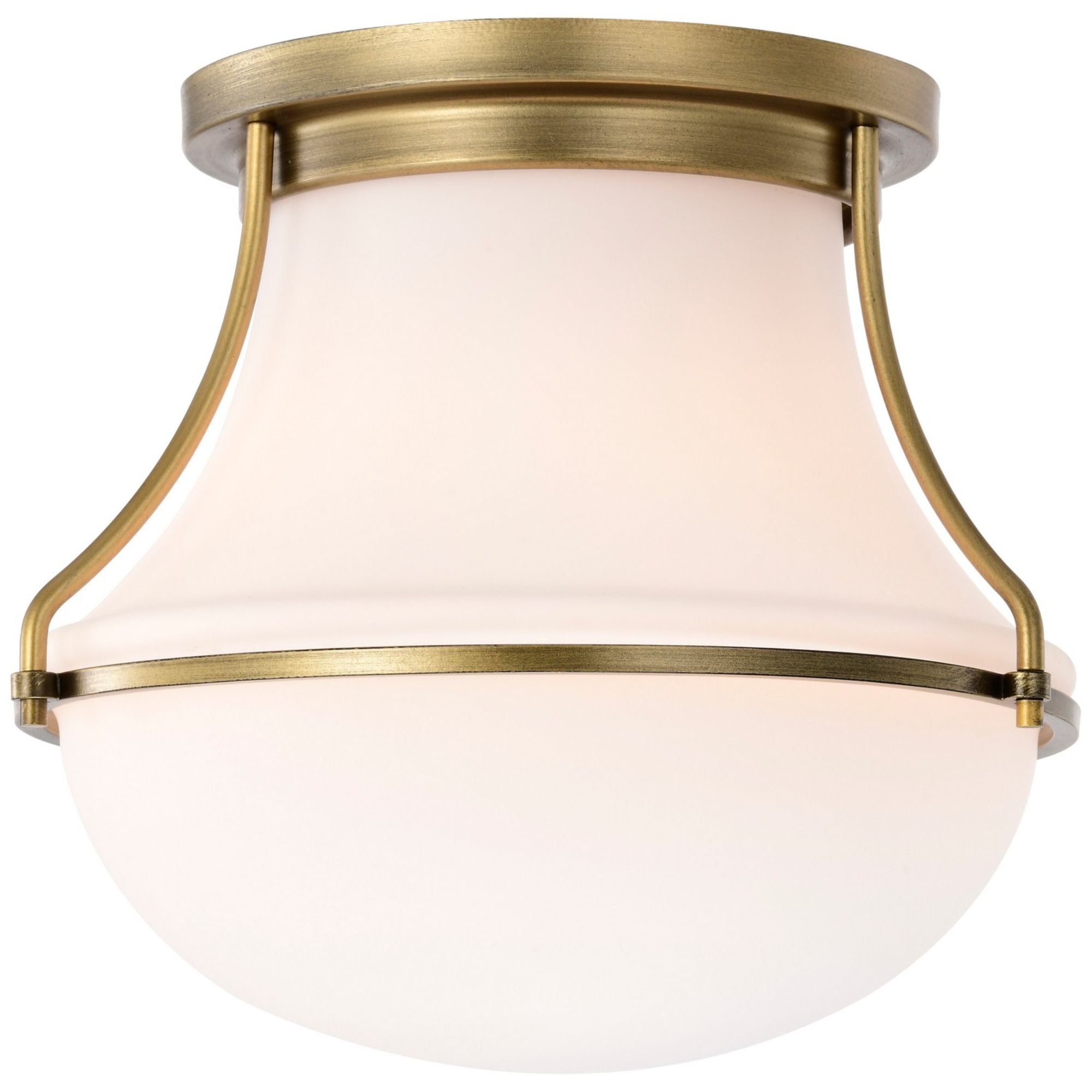 Valdora 10" Flush Mount, Natural Brass Finish - Bees Lighting