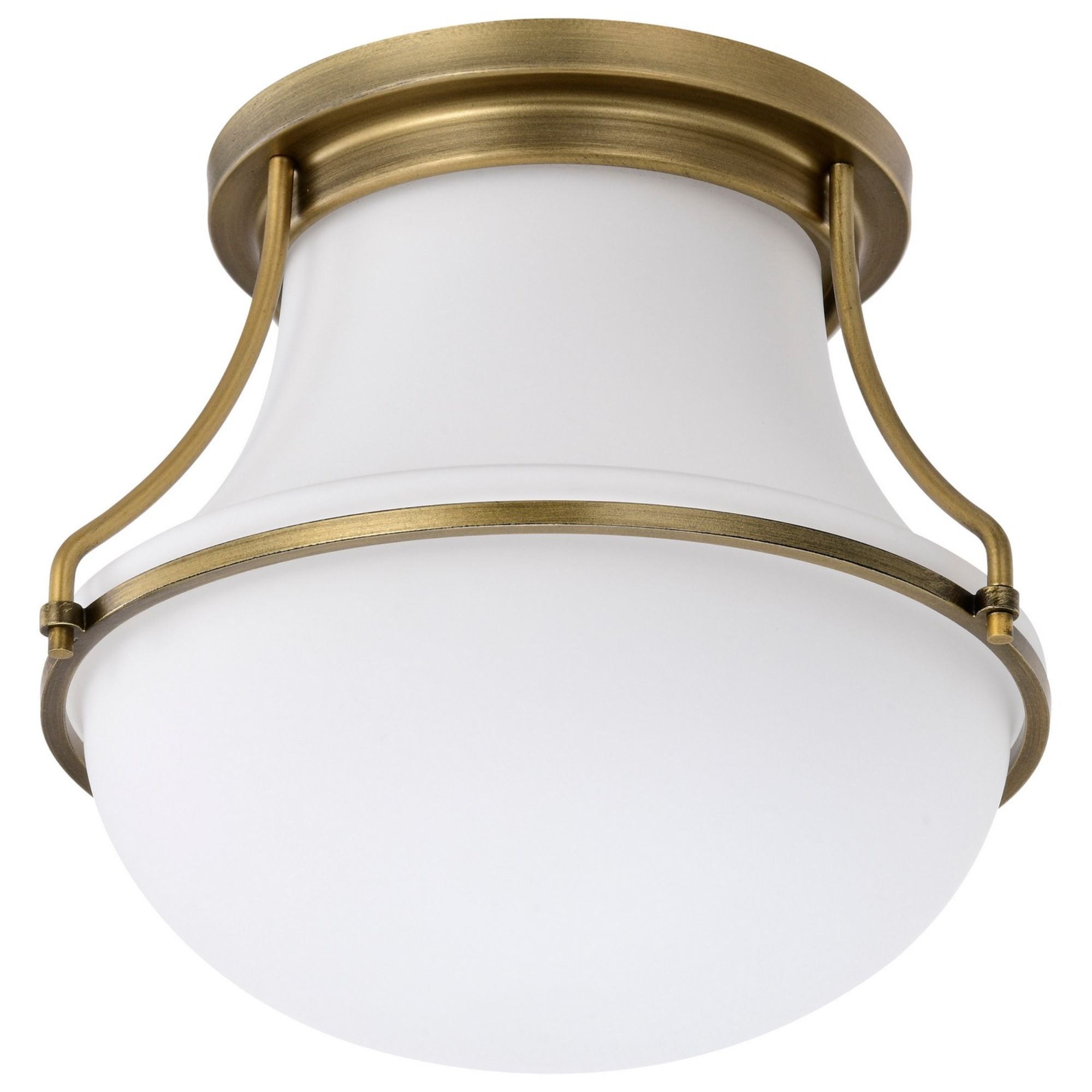 Valdora 10" Flush Mount, Natural Brass Finish - Bees Lighting