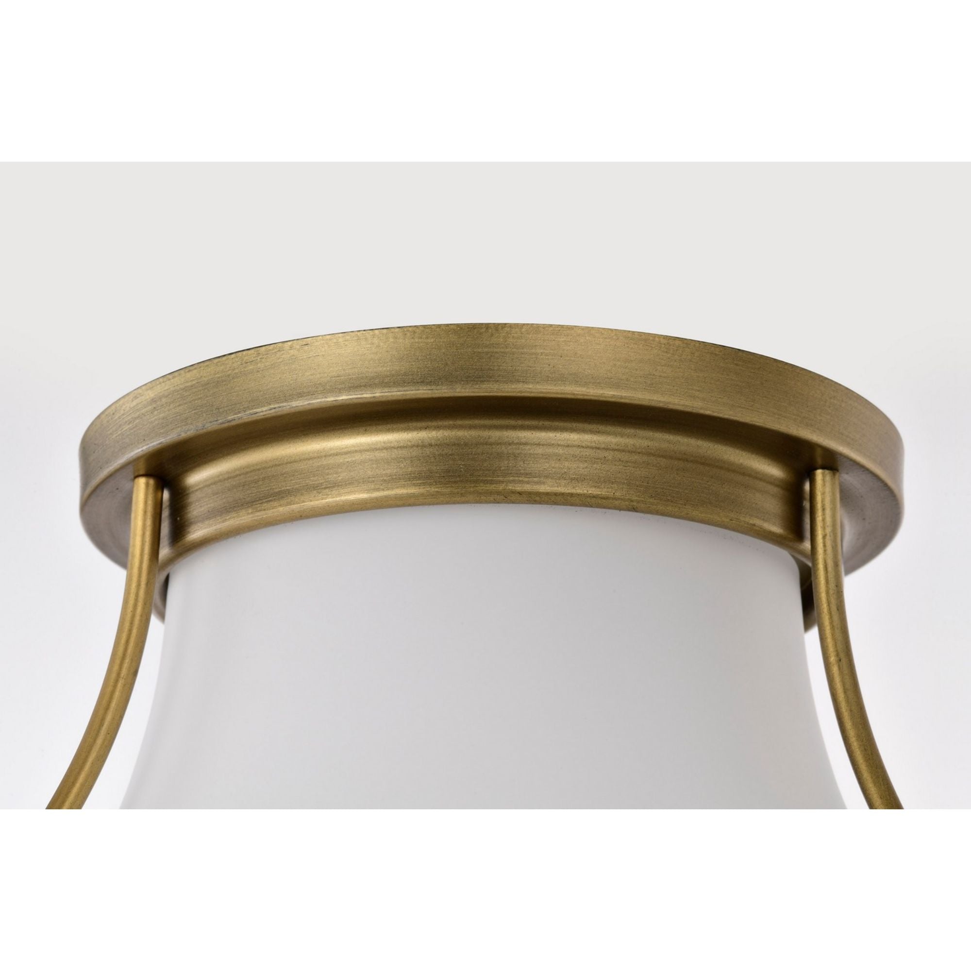 Valdora 10" Flush Mount, Natural Brass Finish - Bees Lighting
