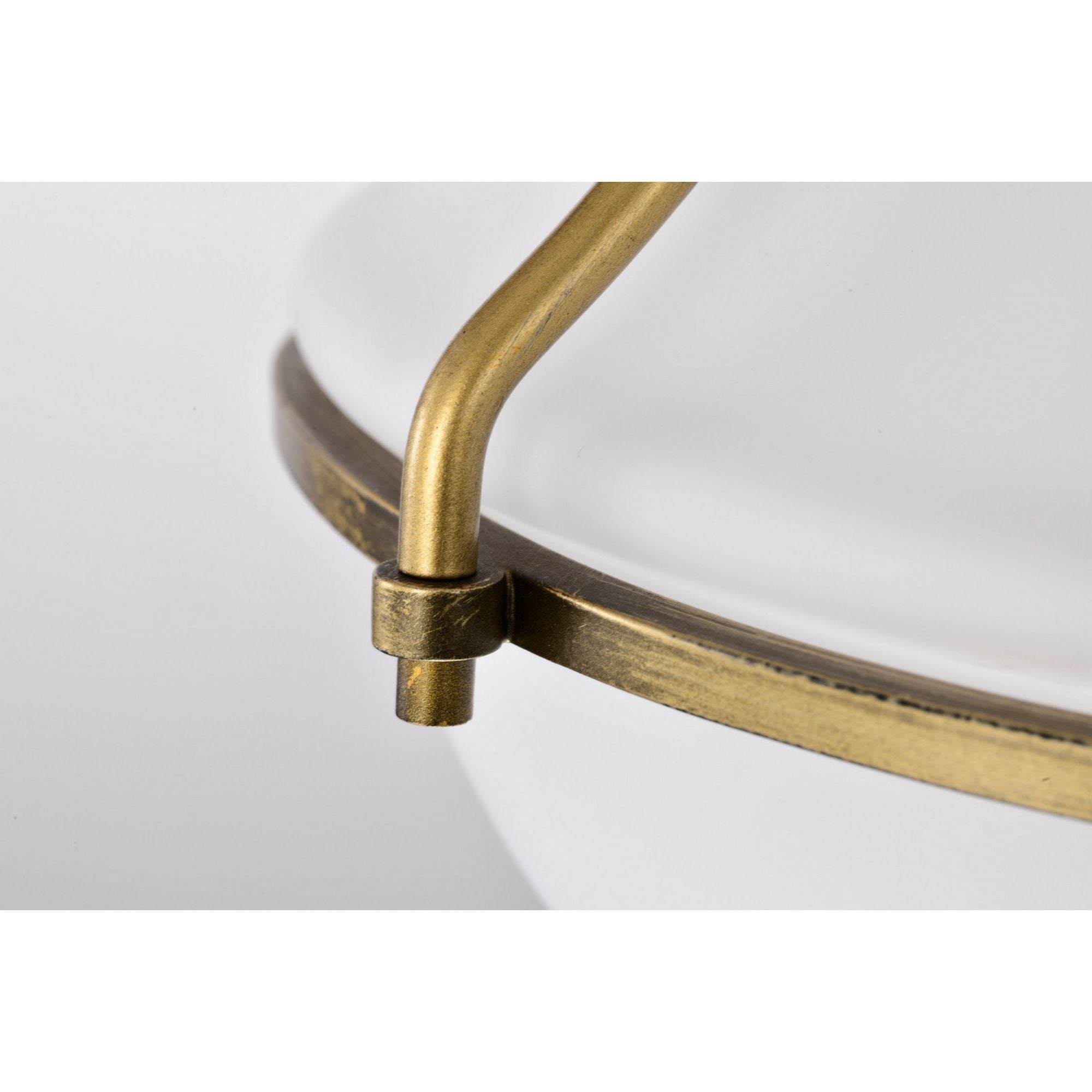 Valdora 10" Flush Mount, Natural Brass Finish - Bees Lighting