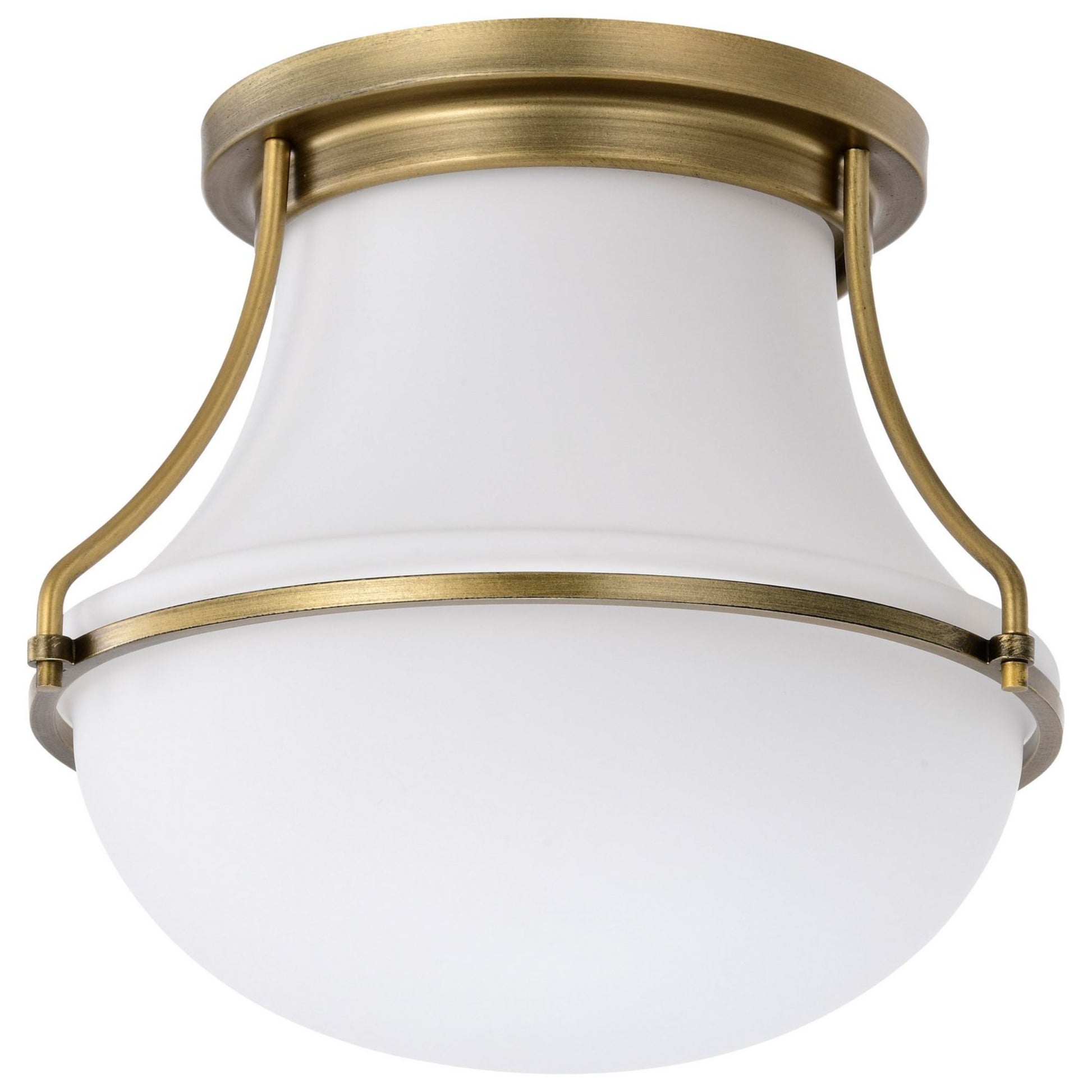 Valdora 1 Light Flush Mount Light, White Opal Glass - Bees Lighting