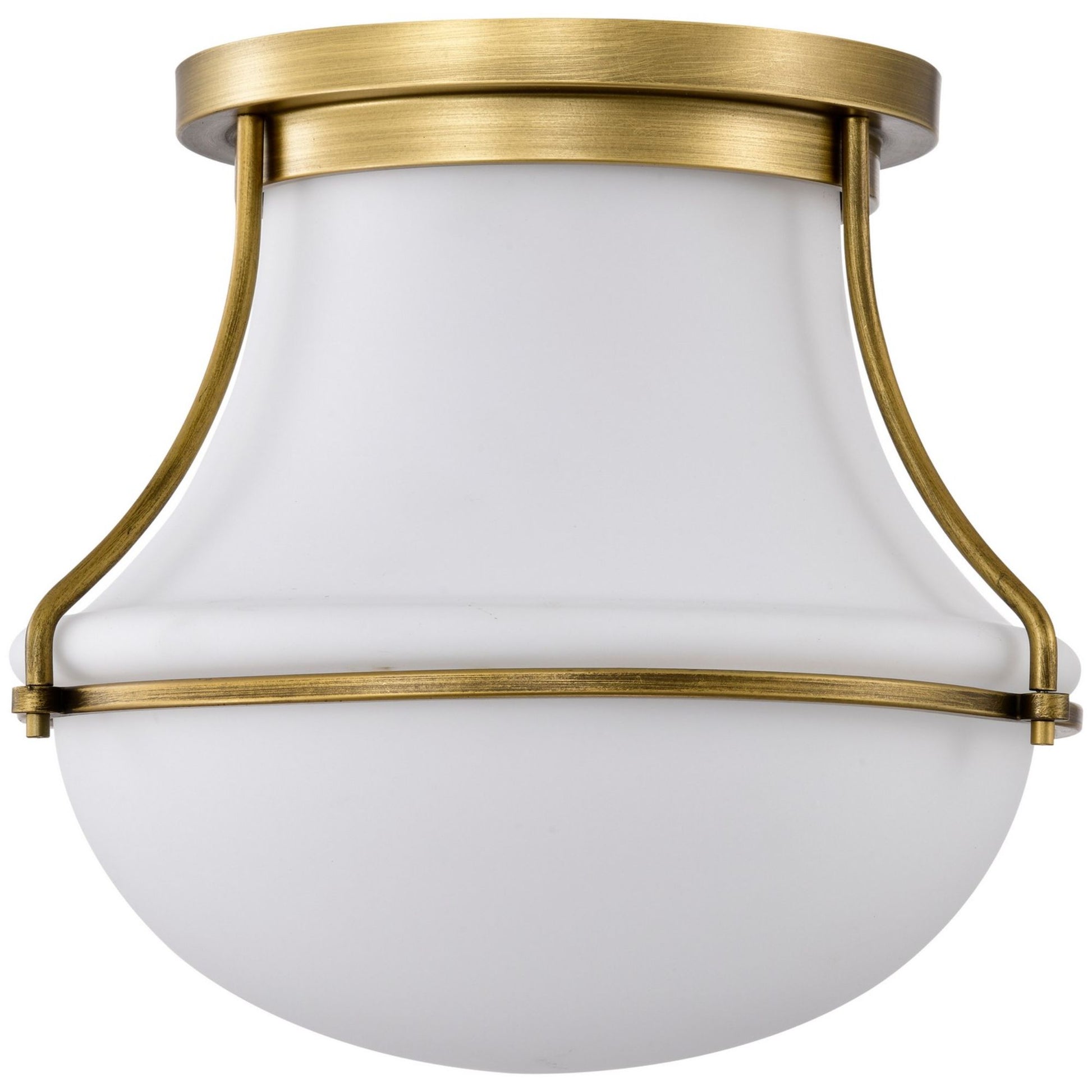 Valdora 14" Flush Mount, Natural Brass Finish - Bees Lighting