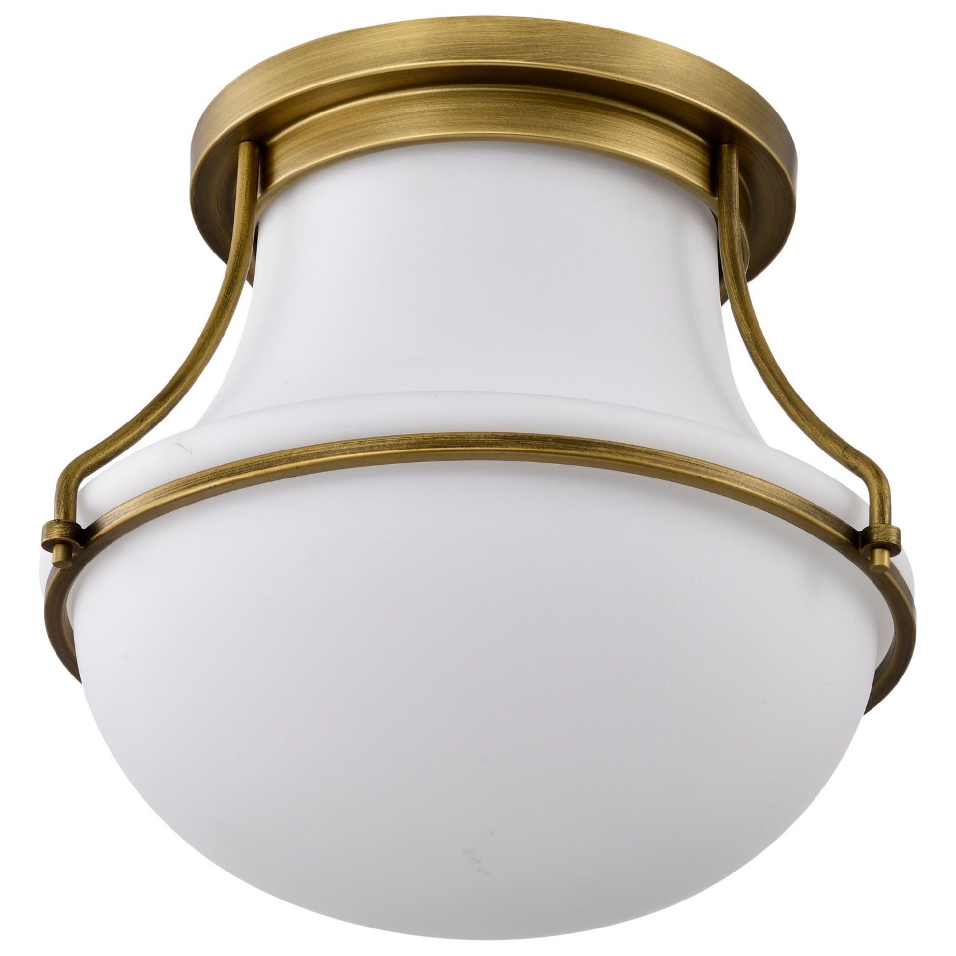 Valdora 14" Flush Mount, Natural Brass Finish - Bees Lighting