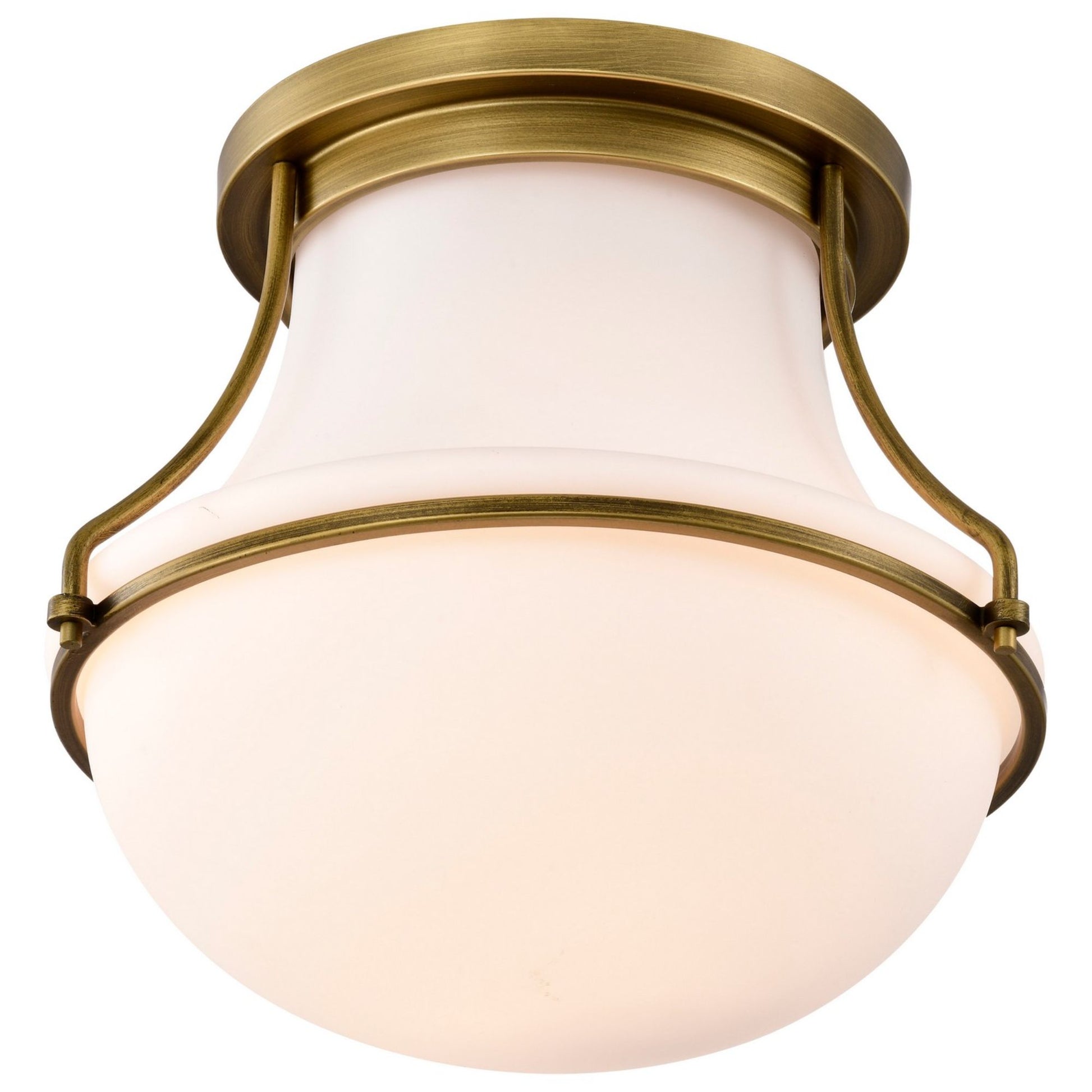 Valdora 14" Flush Mount, Natural Brass Finish - Bees Lighting