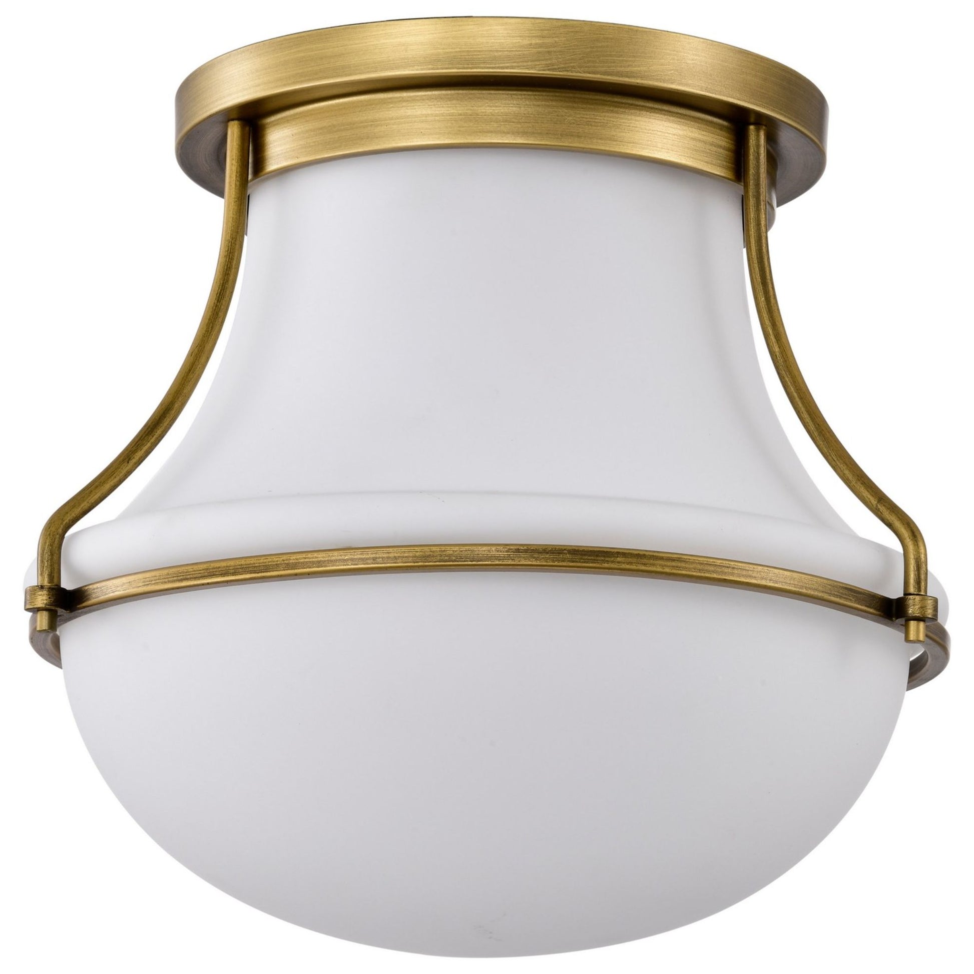 Valdora 1 Light Flush Mount Light, White Opal Glass - Bees Lighting