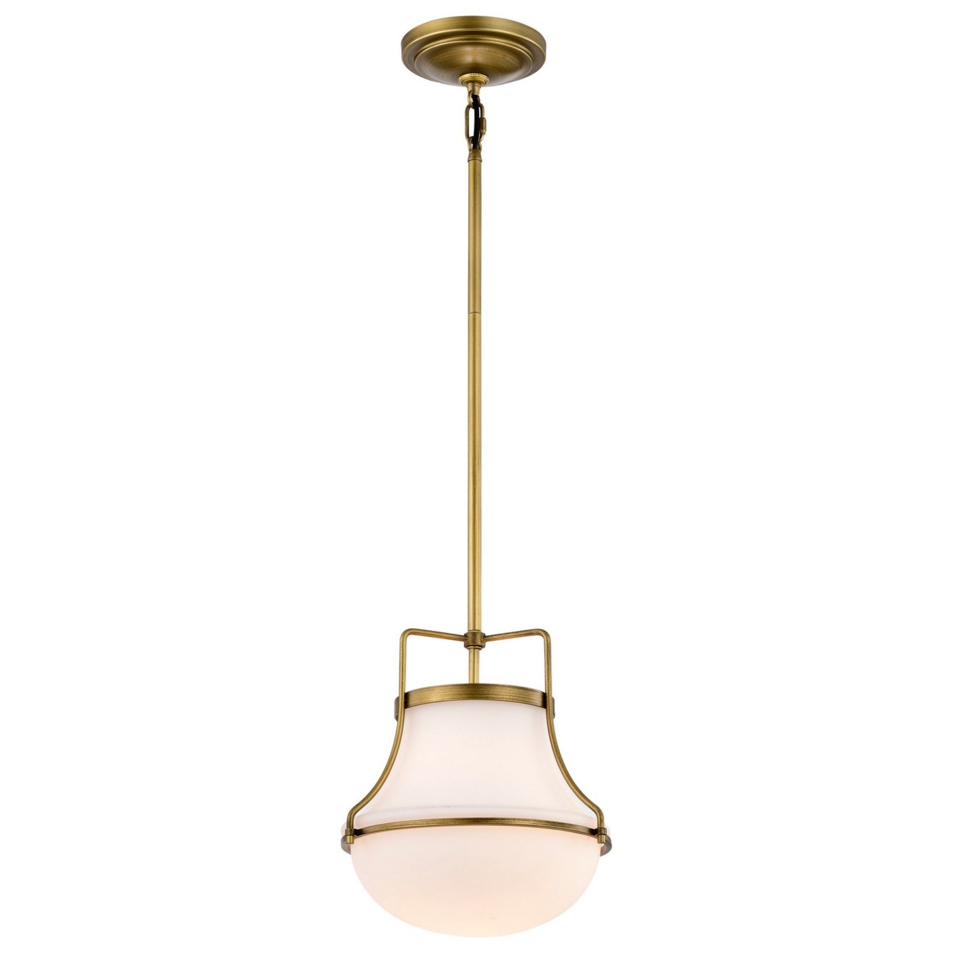 Valdora 10" Pendant, Natural Brass Finish - Bees Lighting