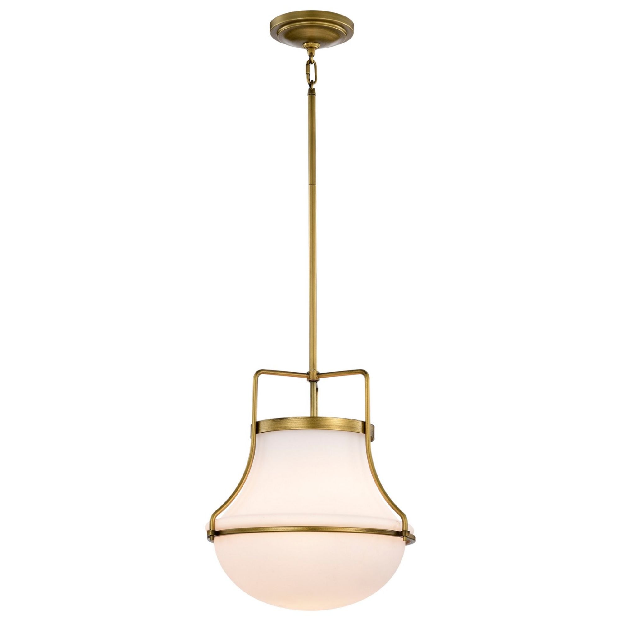 Valdora 14" Pendant, Natural Brass Finish - Bees Lighting