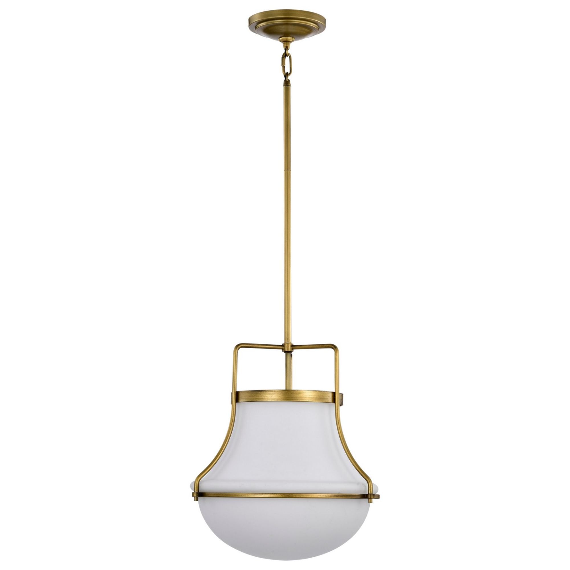 Valdora 14" Pendant, Natural Brass Finish - Bees Lighting
