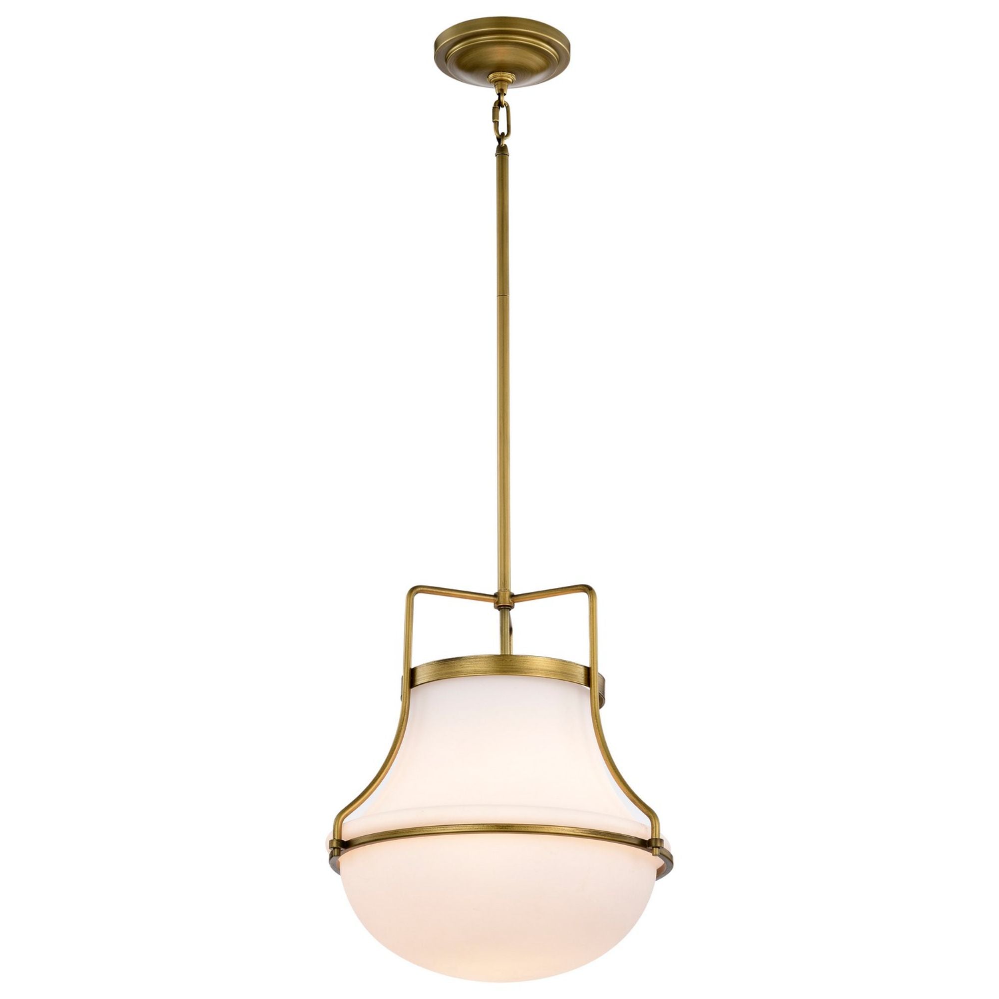 Valdora 14" Pendant, Natural Brass Finish - Bees Lighting