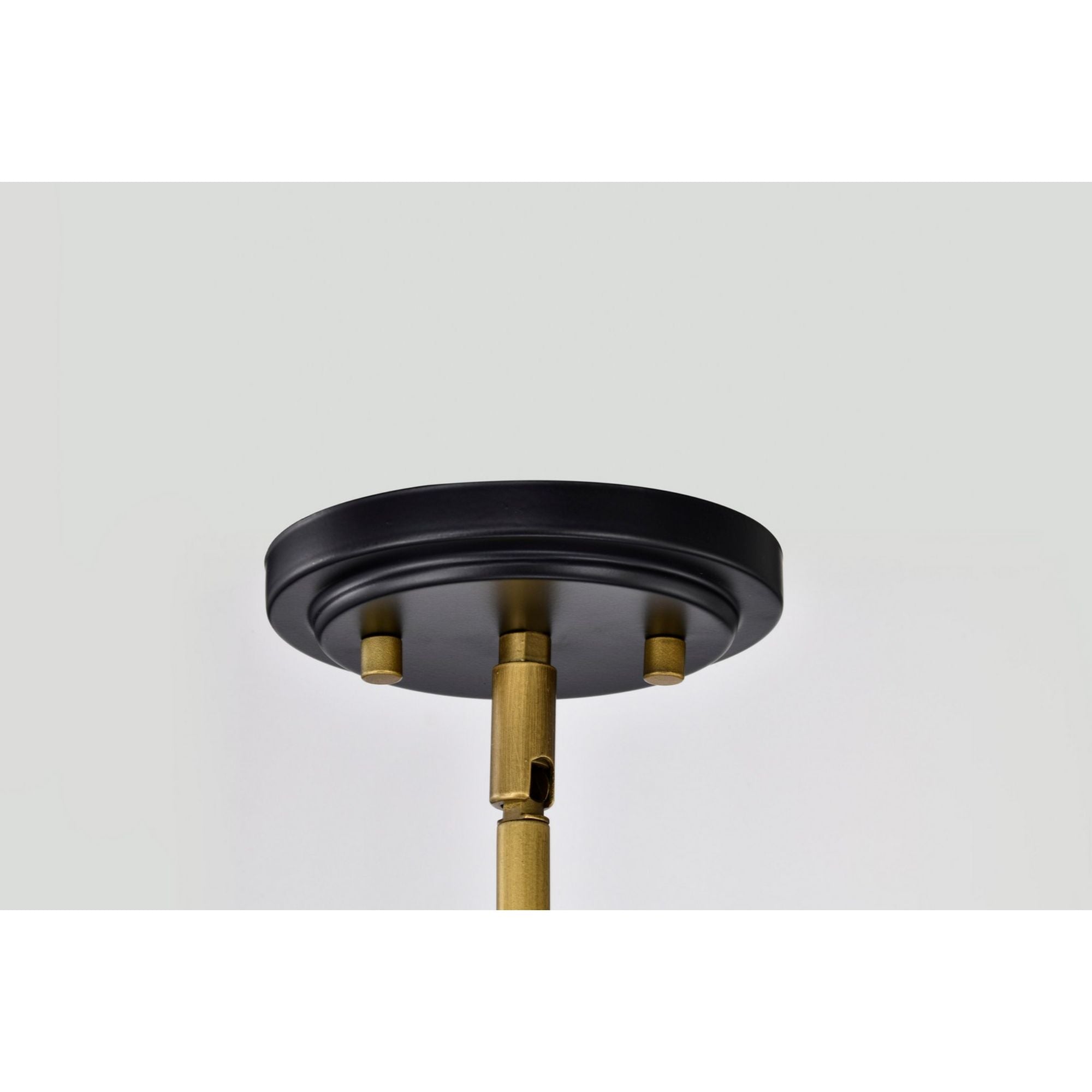 Marsden 13" 4 lights Chandelier, Matte Black / Natural Brass Finish - Bees Lighting