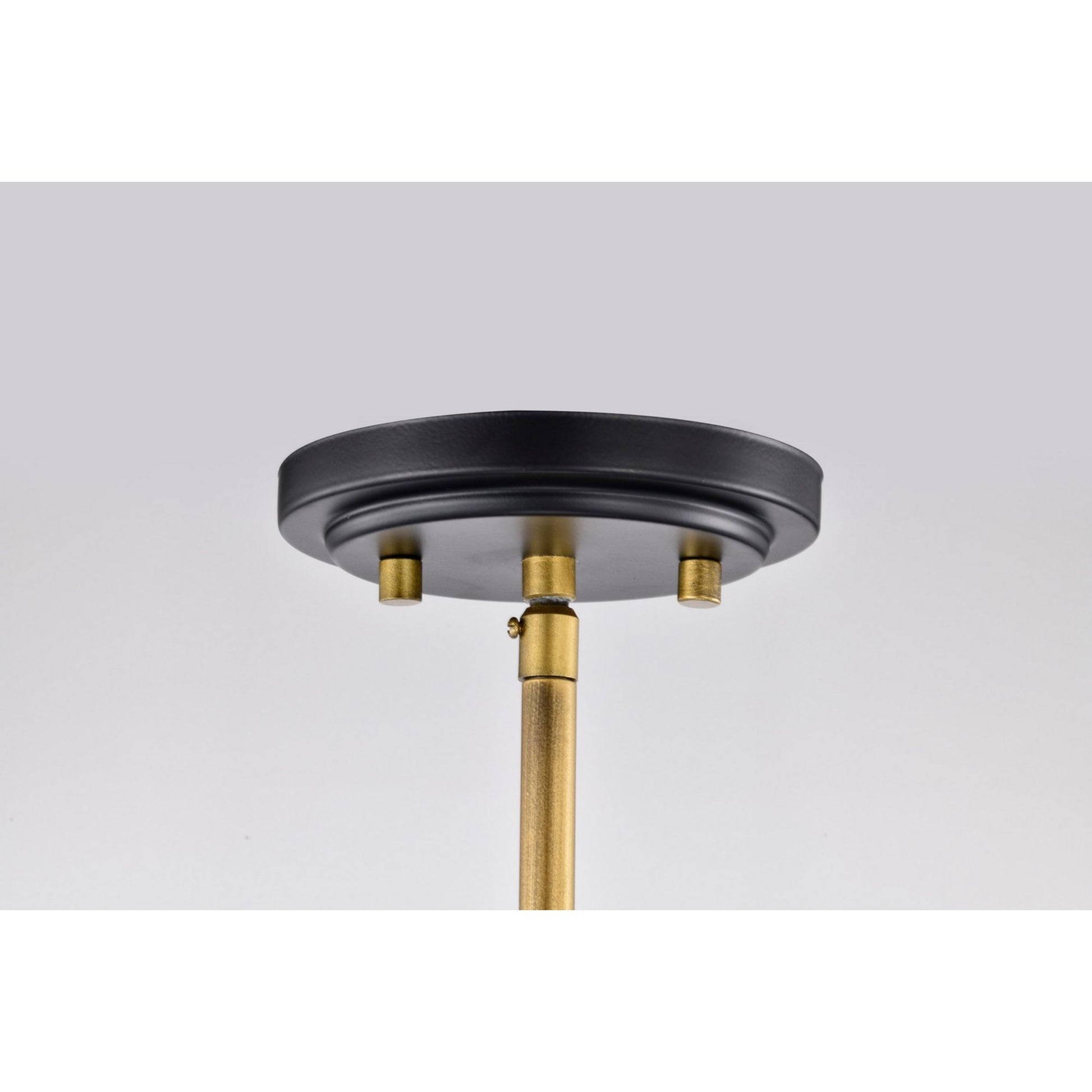Marsden 23" 8 lights Chandelier, Matte Black / Natural Brass Finish - Bees Lighting