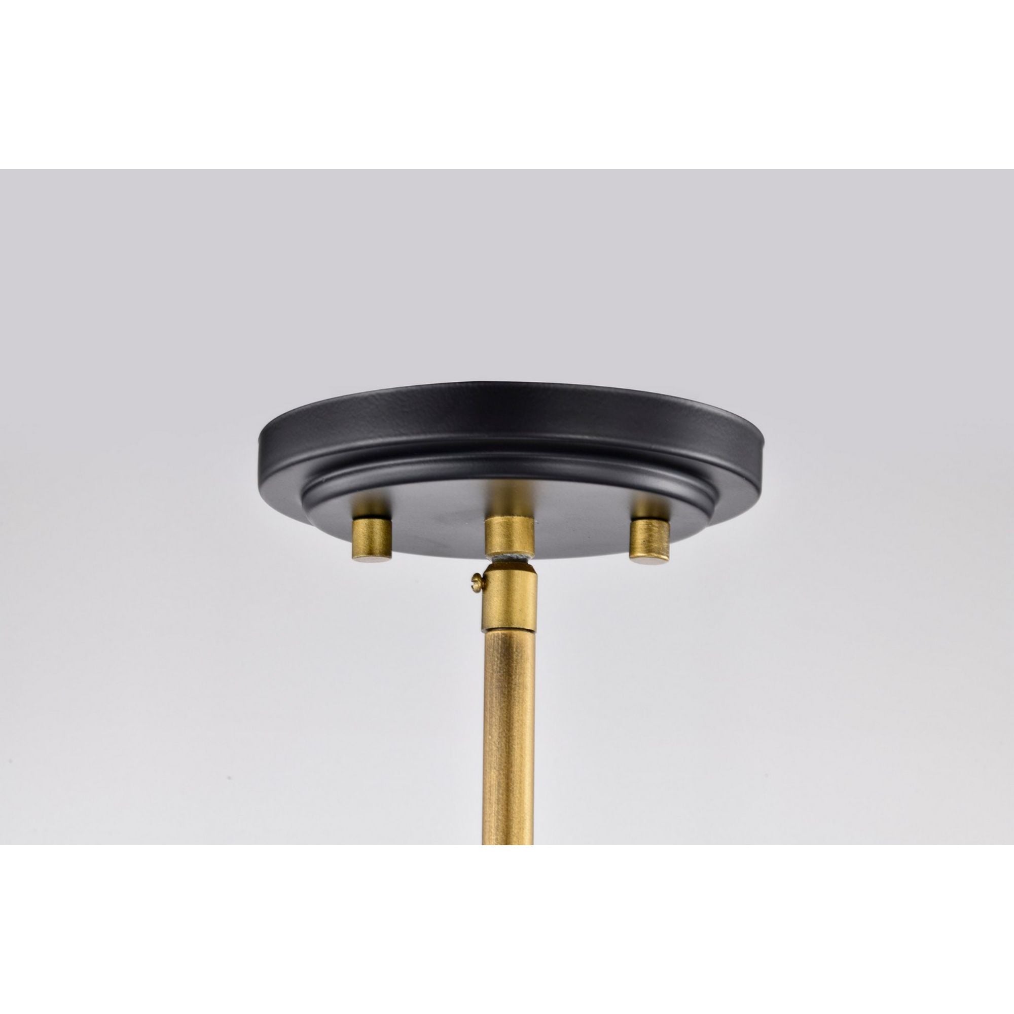 Marsden 23" 8 lights Chandelier, Matte Black / Natural Brass Finish - Bees Lighting