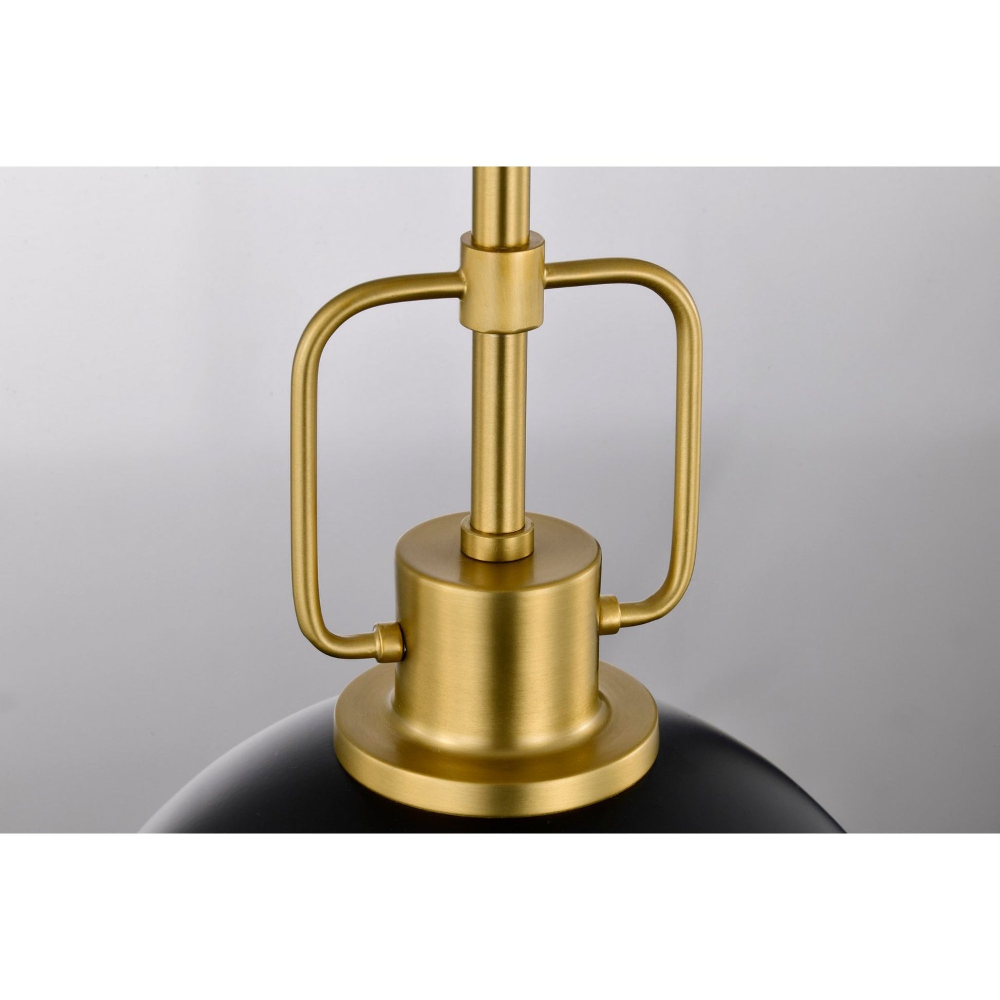 Everton 10" Pendant, Matte Black and Vintage Brass Finish - Bees Lighting