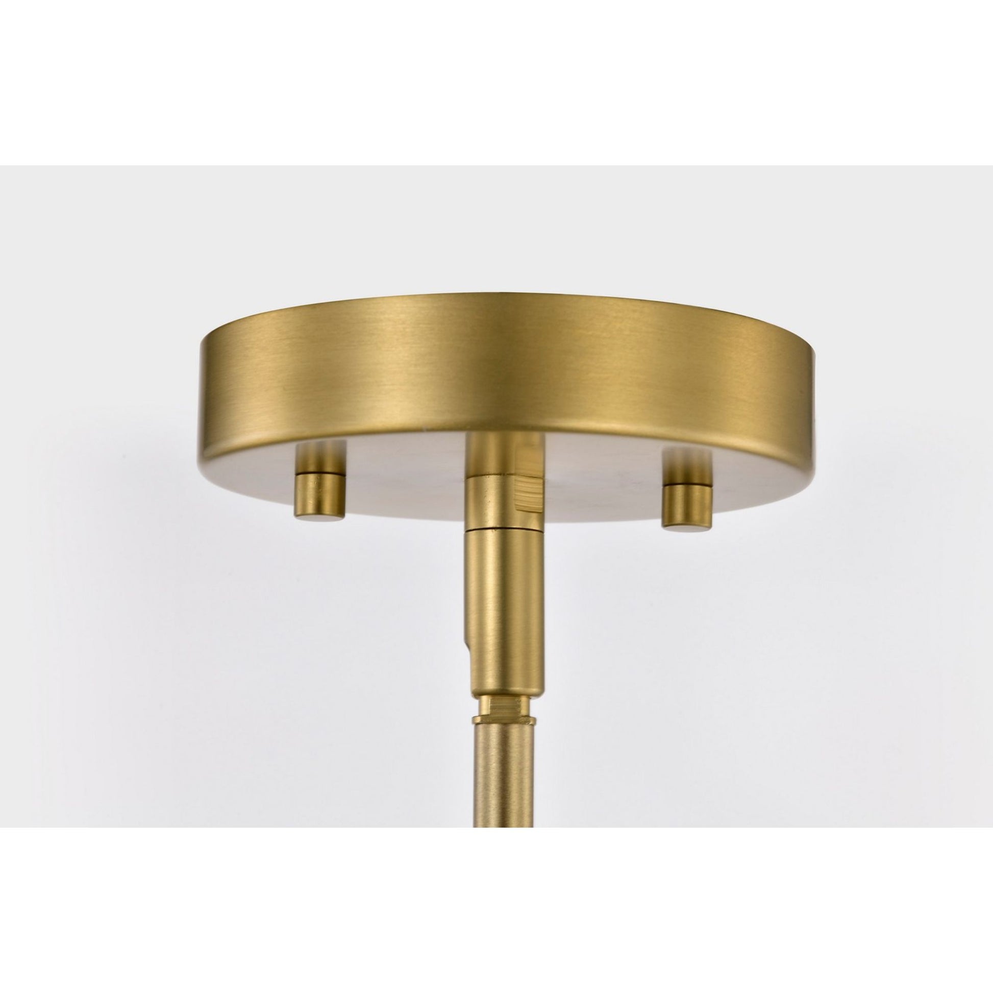 Everton 14" 2 lights Pendant, Matte Gray and Vintage Brass Finish - Bees Lighting
