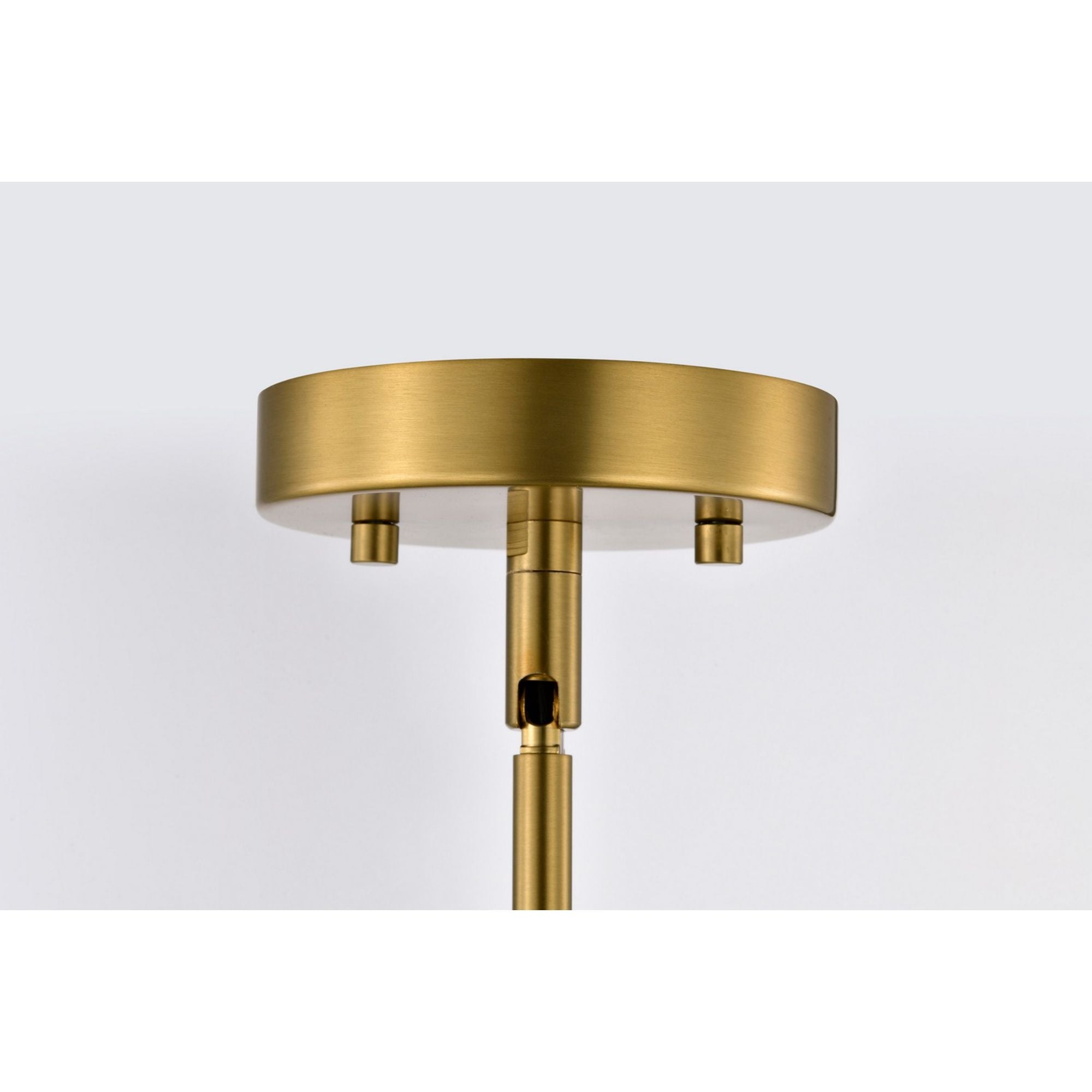 Everton 14" 2 lights Pendant, Matte Black and Vintage Brass Finish - Bees Lighting
