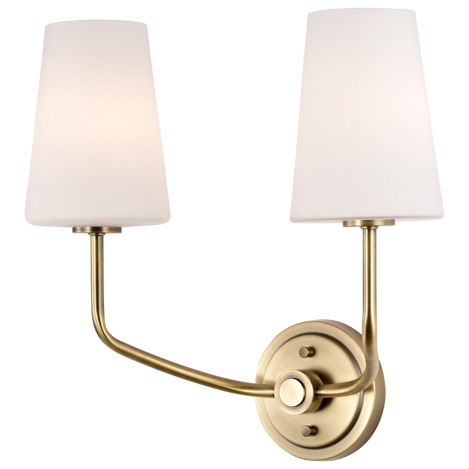 Cordello 16 in. 2 lights Wall Sconce Vintage Brass Finish - Bees Lighting