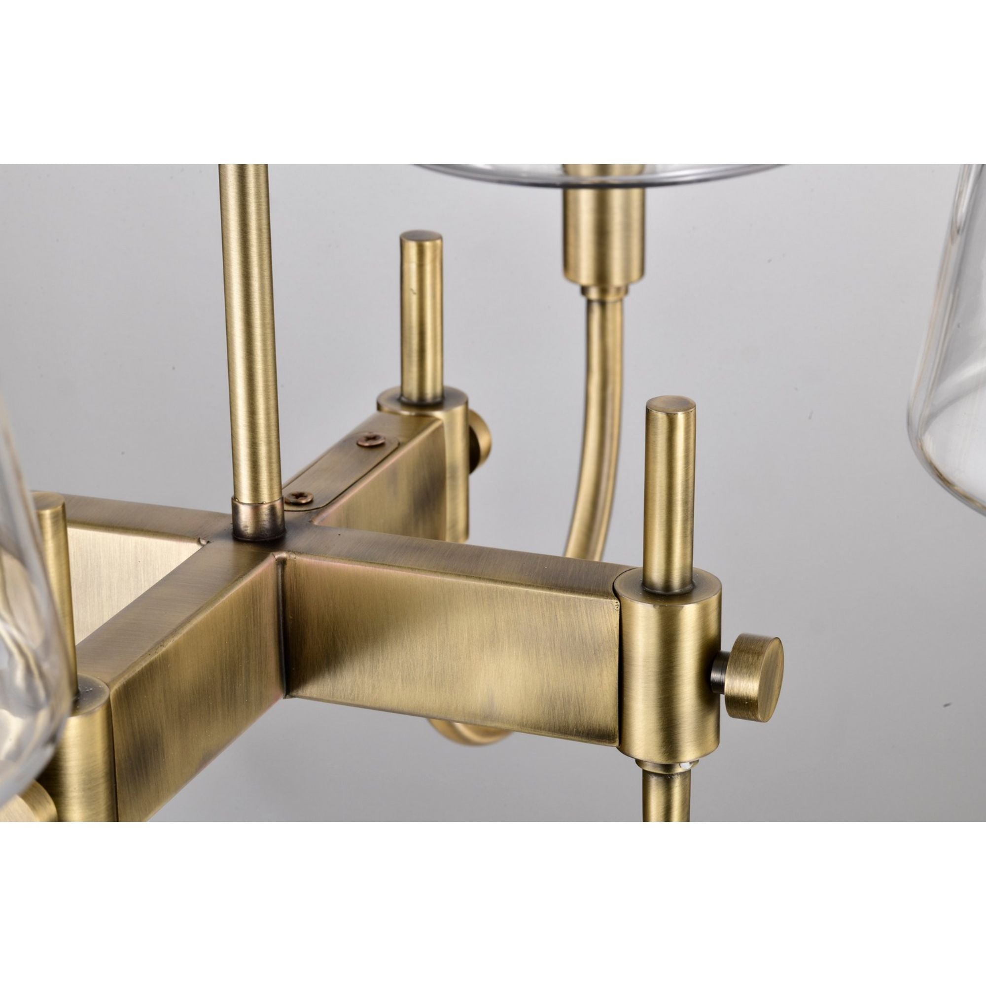 Brookside 24" 4 lights Chandelier, Vintage Brass Finish - Bees Lighting