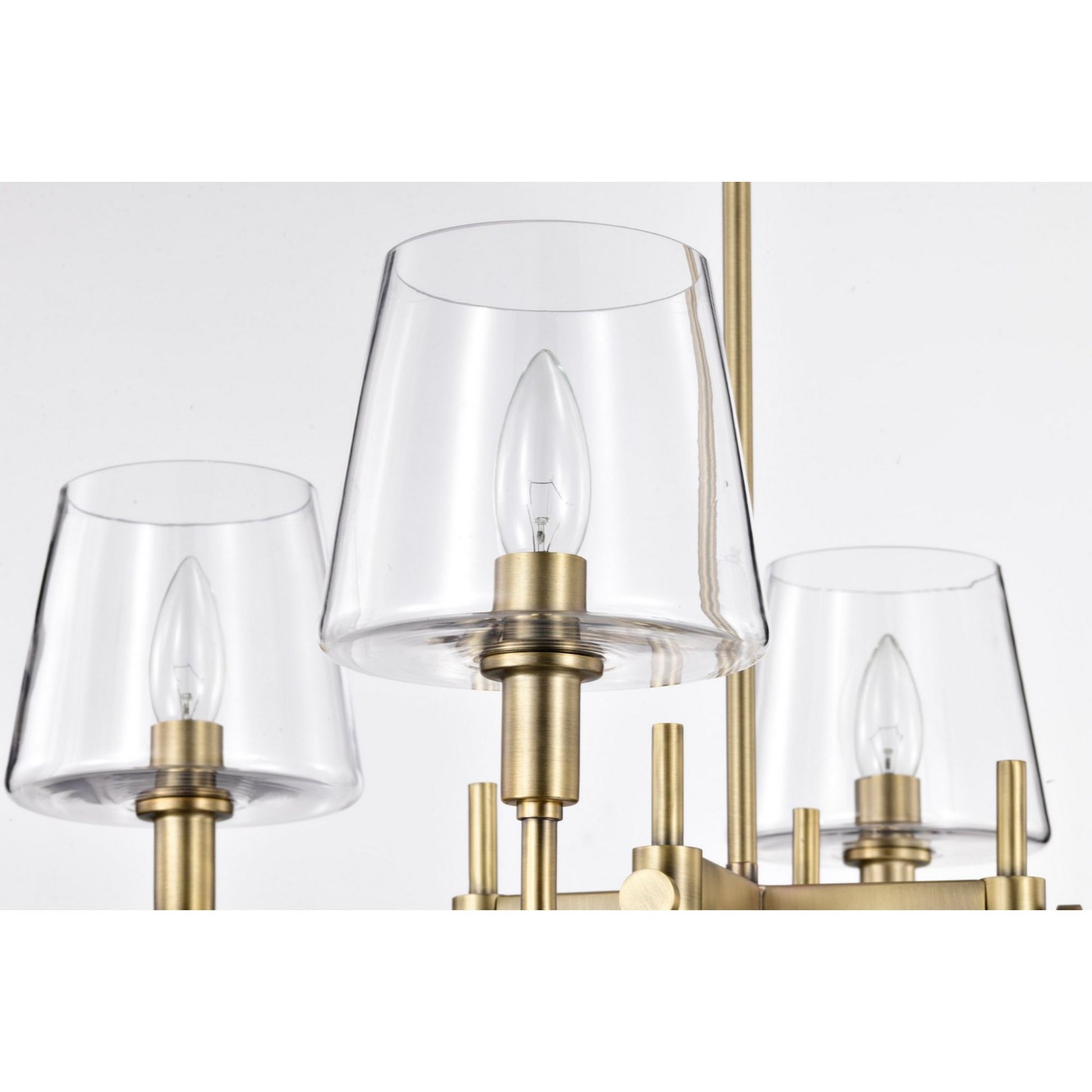 Brookside 24" 4 lights Chandelier, Vintage Brass Finish - Bees Lighting