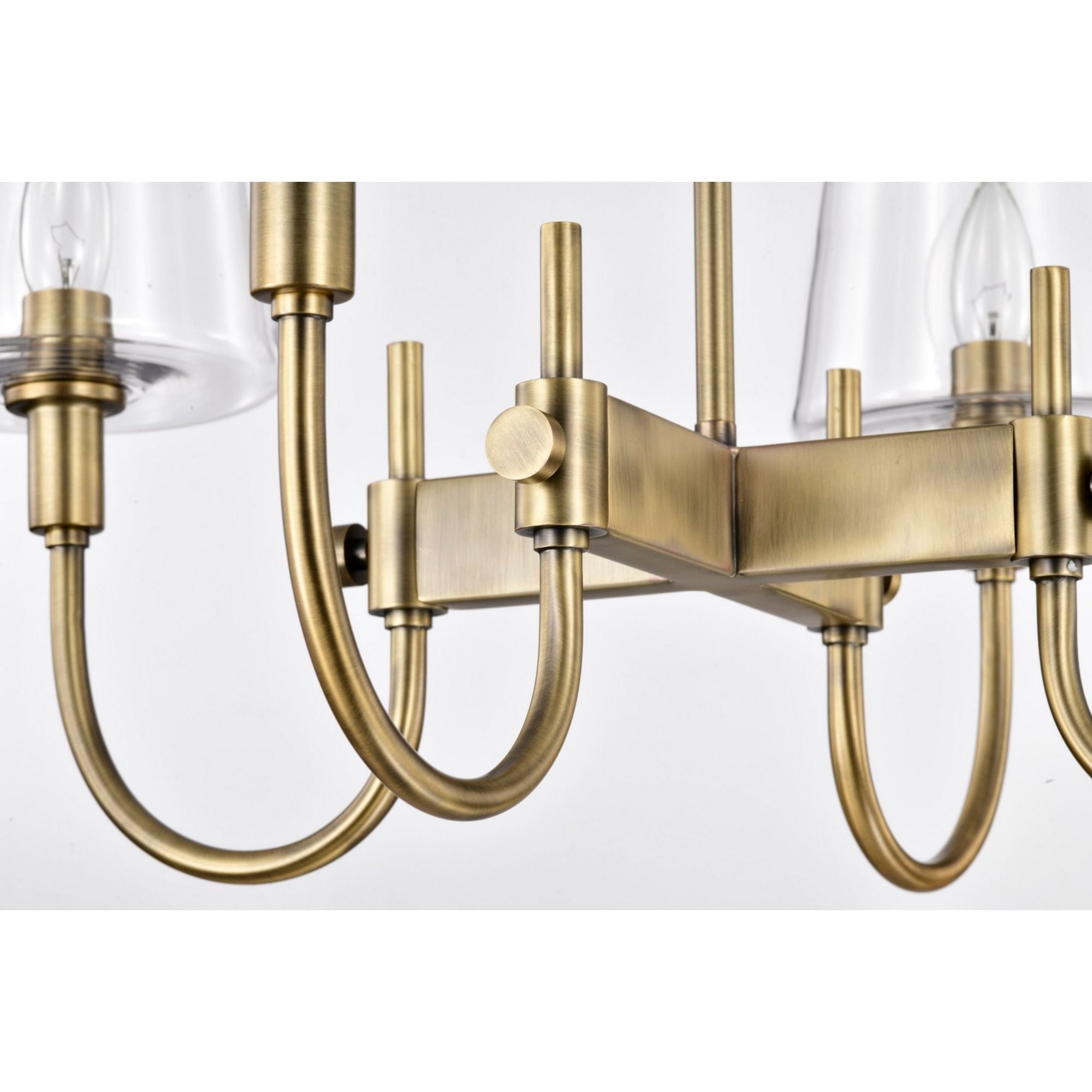 Brookside 24" 4 lights Chandelier, Vintage Brass Finish - Bees Lighting