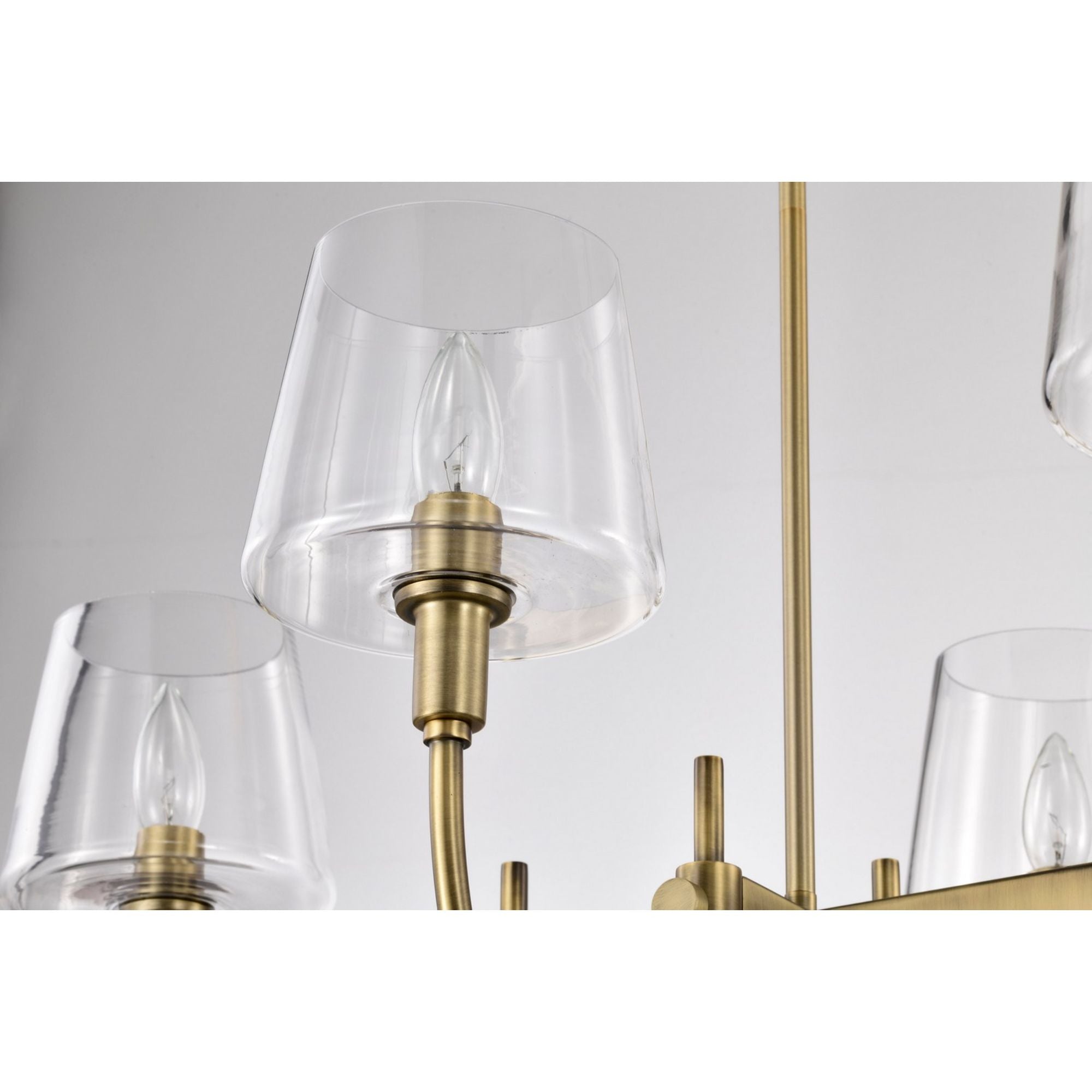 Brookside 42" 6 lights Pendant, Vintage Brass Finish - Bees Lighting