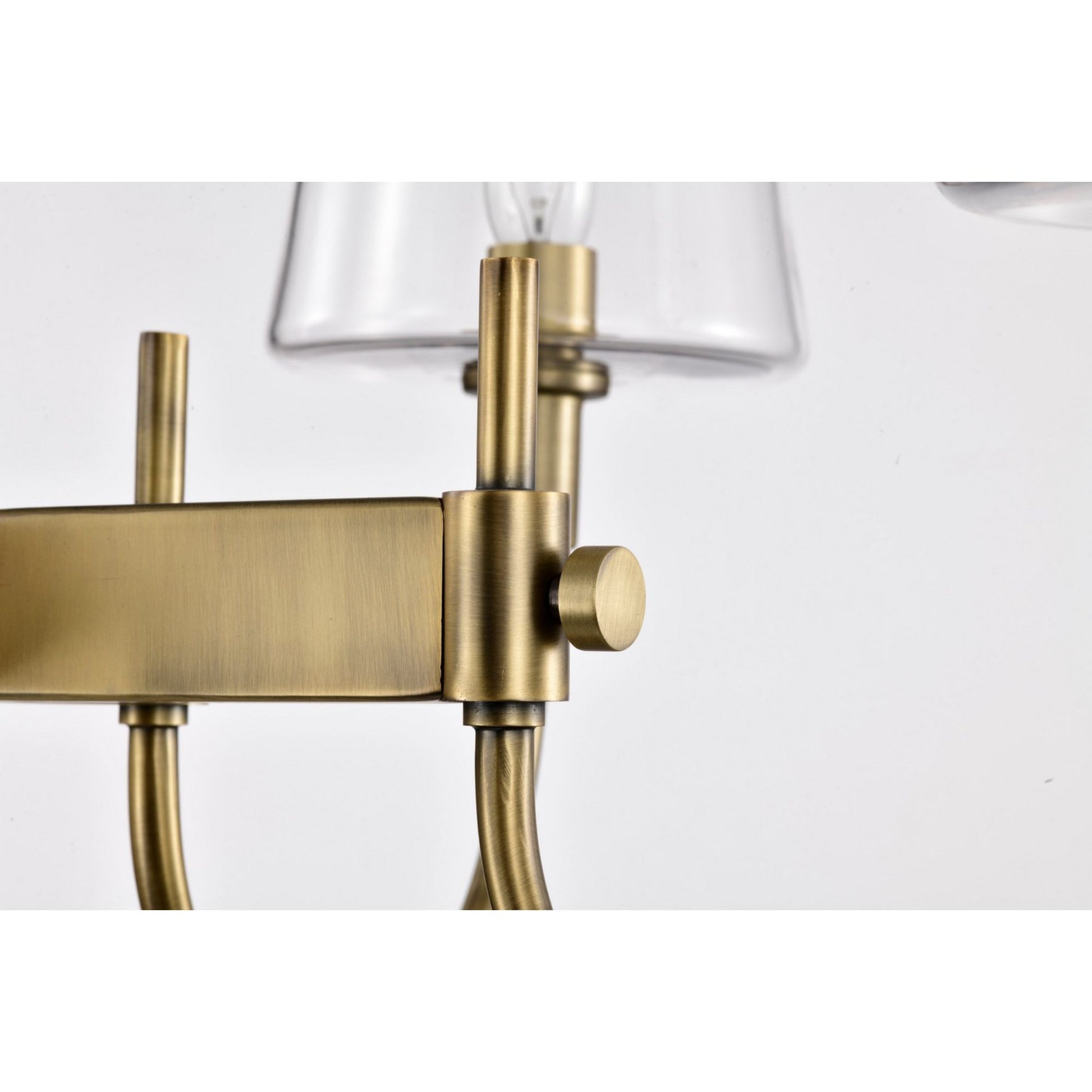 Brookside 42" 6 lights Pendant, Vintage Brass Finish - Bees Lighting