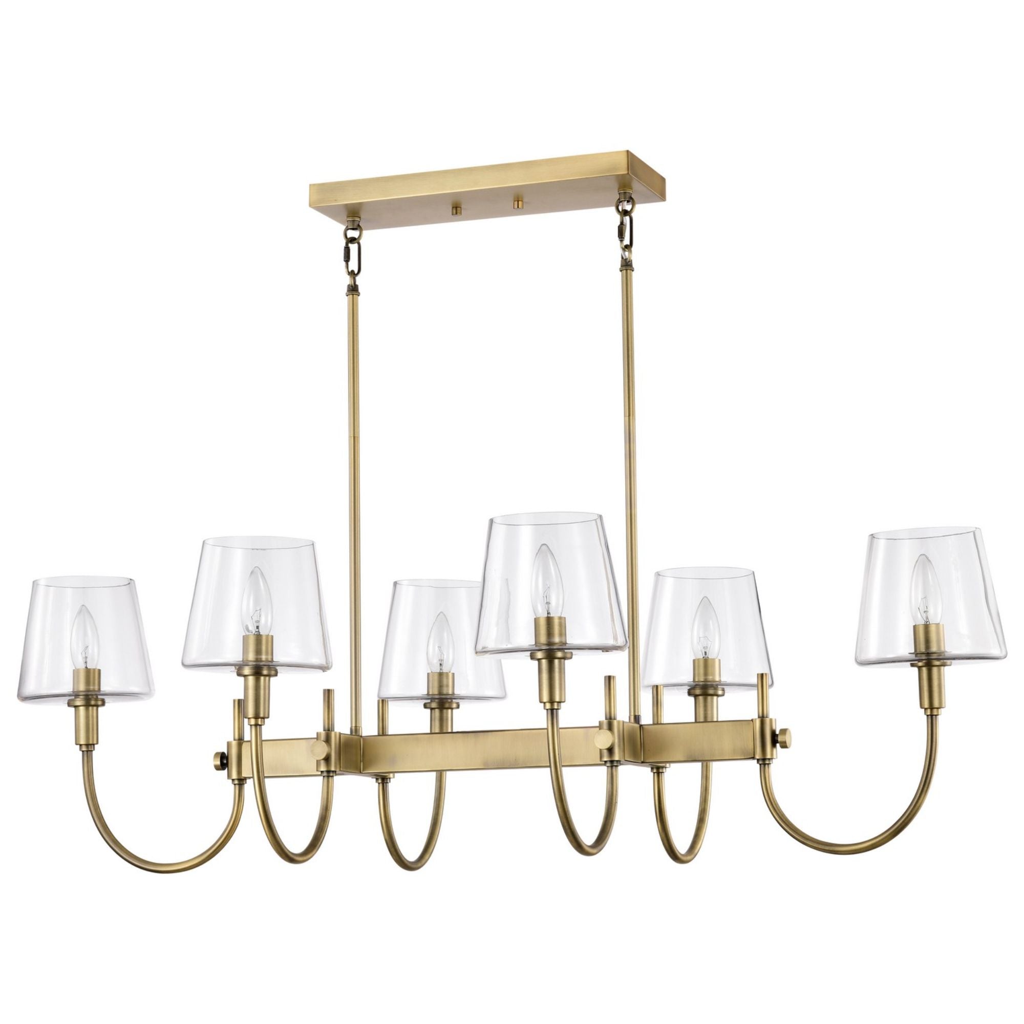 Brookside Pendant Light, Clear Glass - Bees Lighting