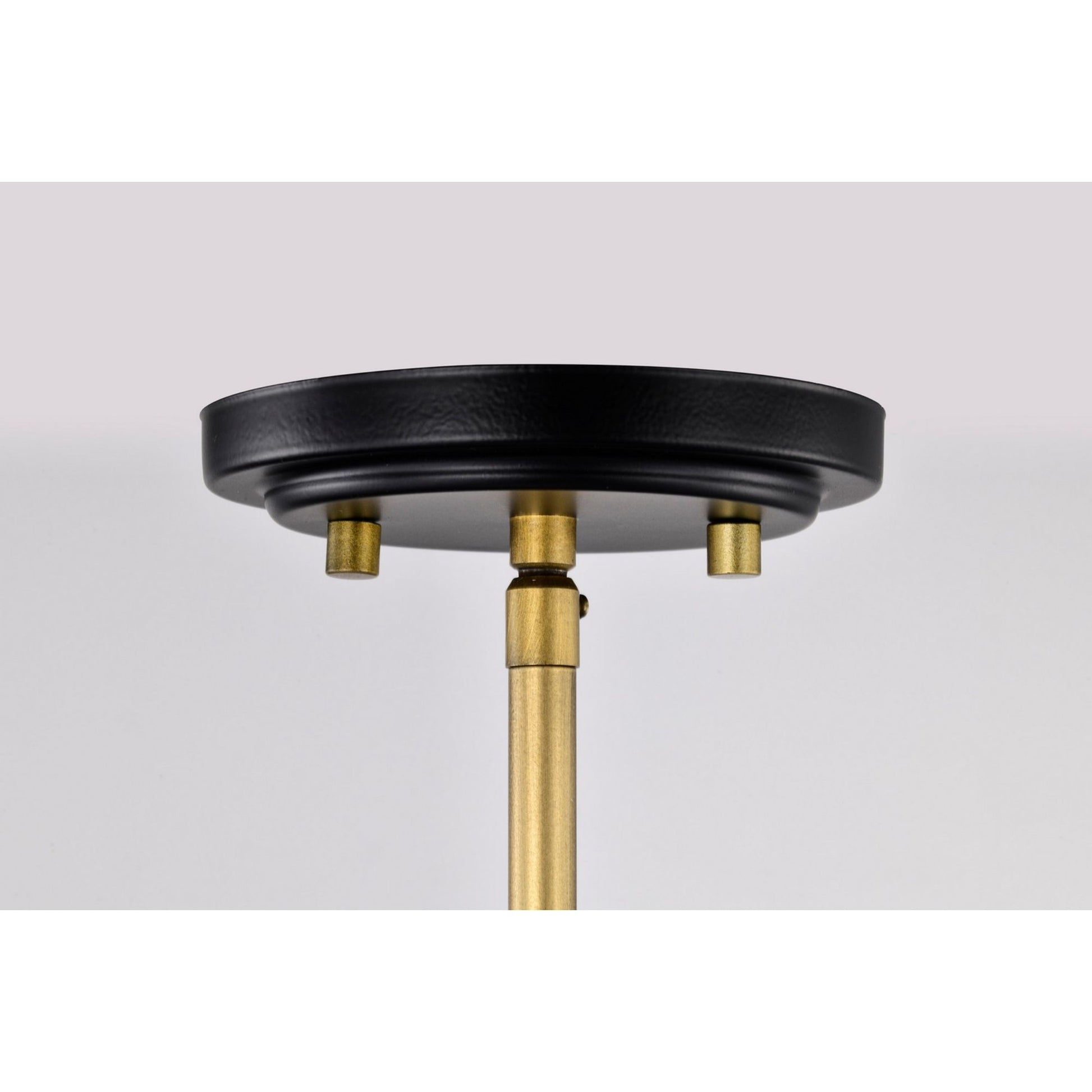 Admiral 7" Pendant, Matte Black and Natural Brass Finish - Bees Lighting