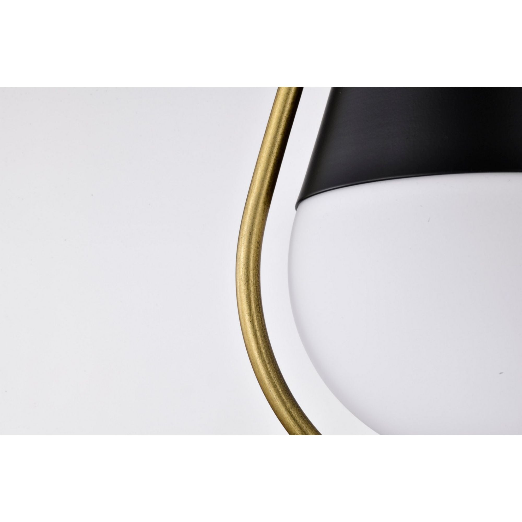 Admiral 10" Pendant, Matte Black and Natural Brass Finish - Bees Lighting