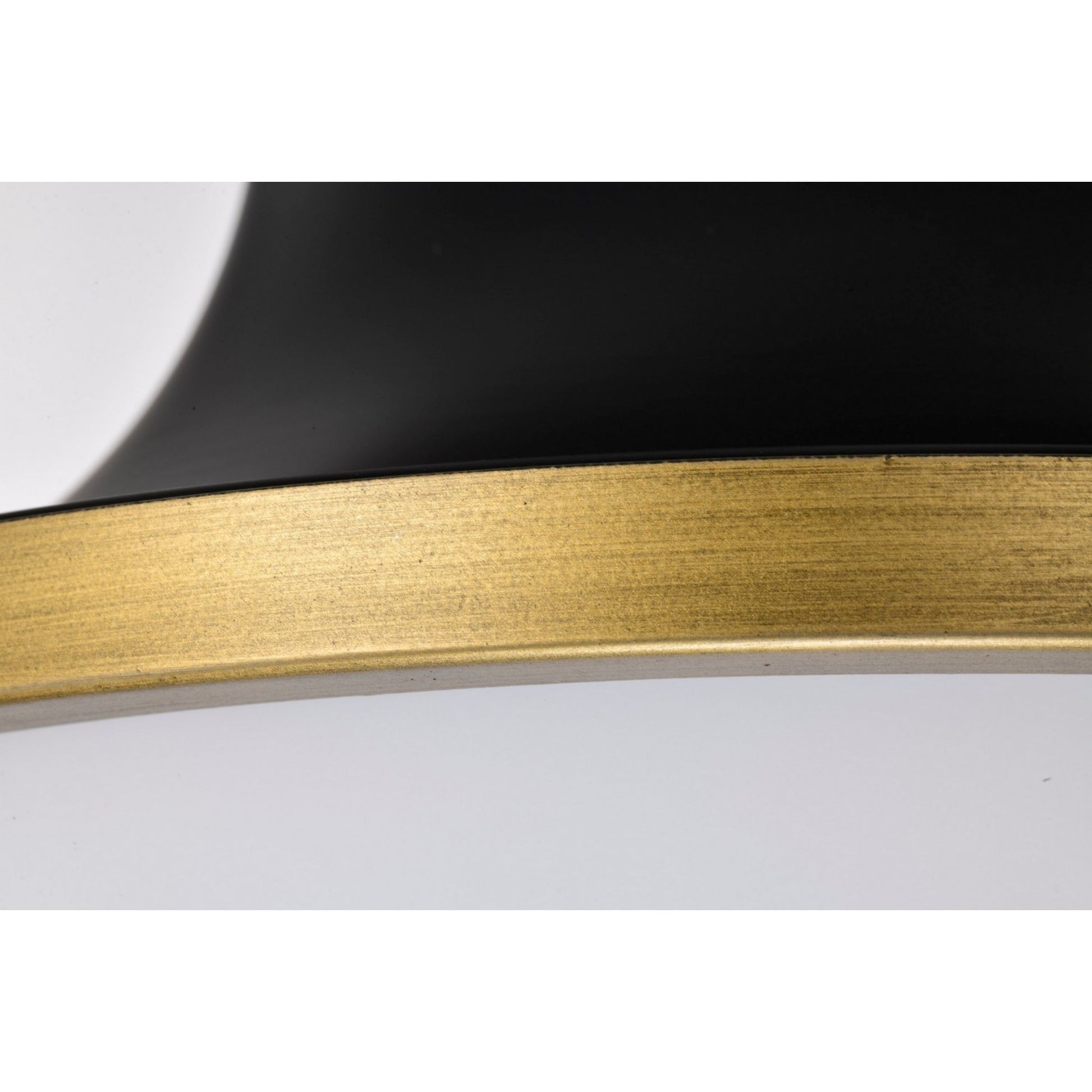 Lafayette 14" Flush Mount, Matte Black / Natural Brass Finish - Bees Lighting