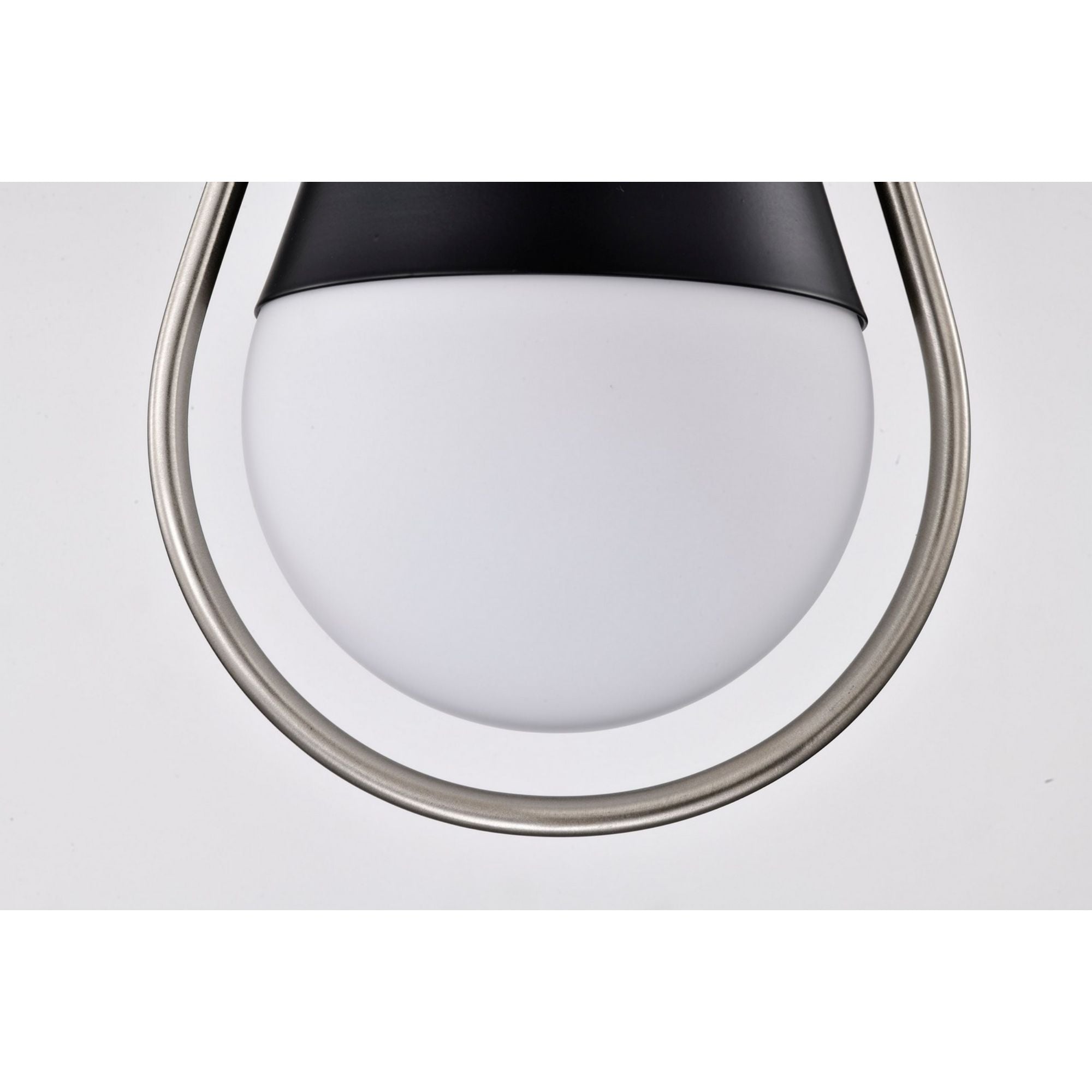 Admiral 7" Pendant, Matte Black and Brushed Nickel Finish - Bees Lighting