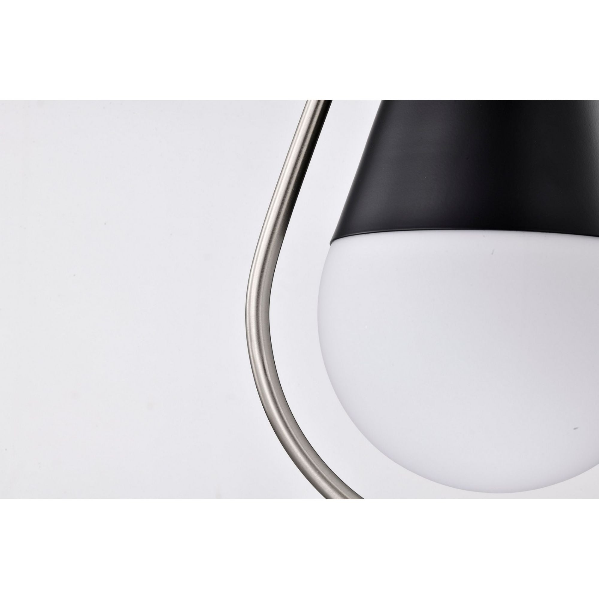 Admiral 10 in. Pendant Light Matte Black and Brushed Nickel Finish - Bees Lighting