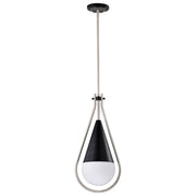 Admiral 1 Light Pendant Light, White Opal Glass - Bees Lighting