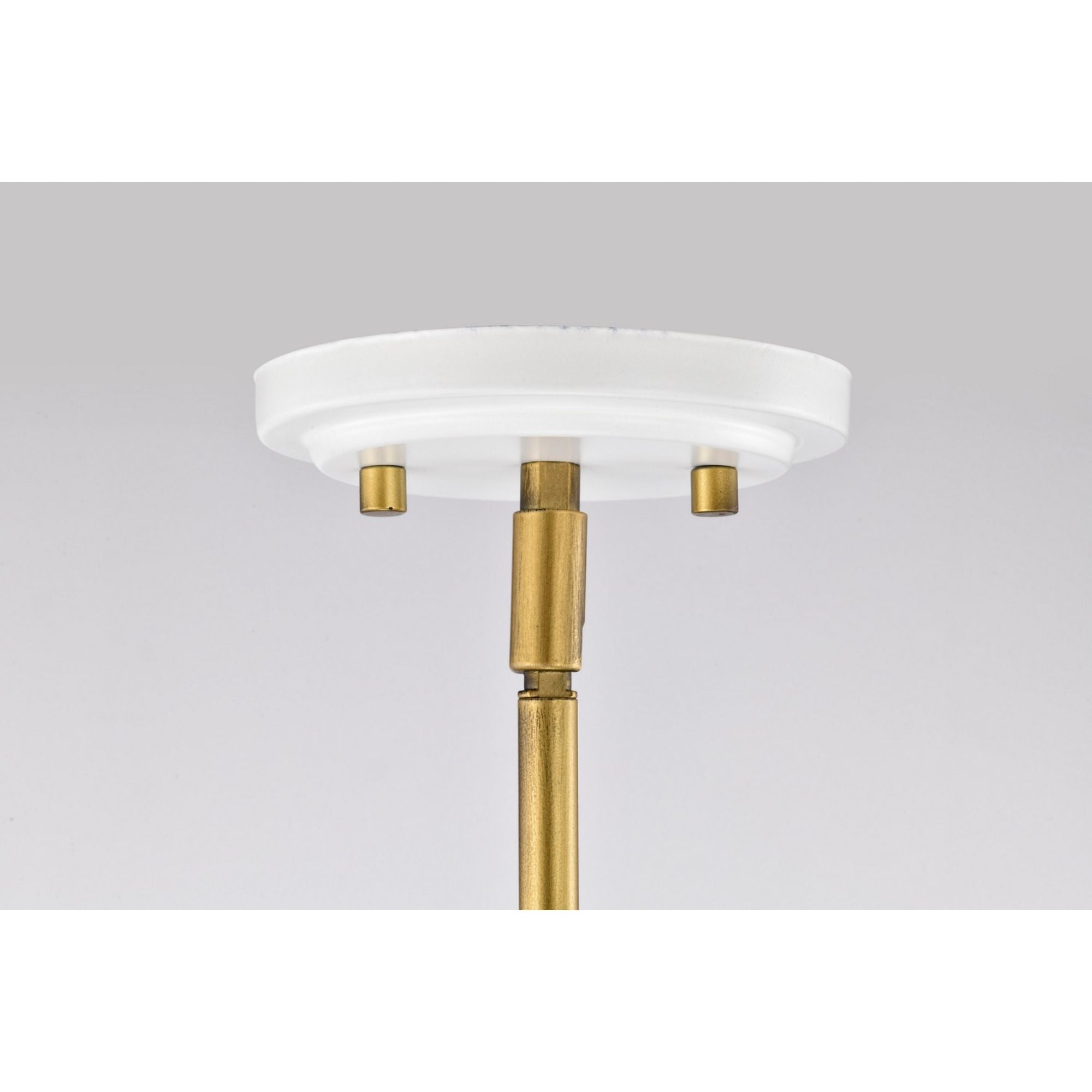 Admiral 10" Pendant, Matte White and Natural Brass Finish - Bees Lighting