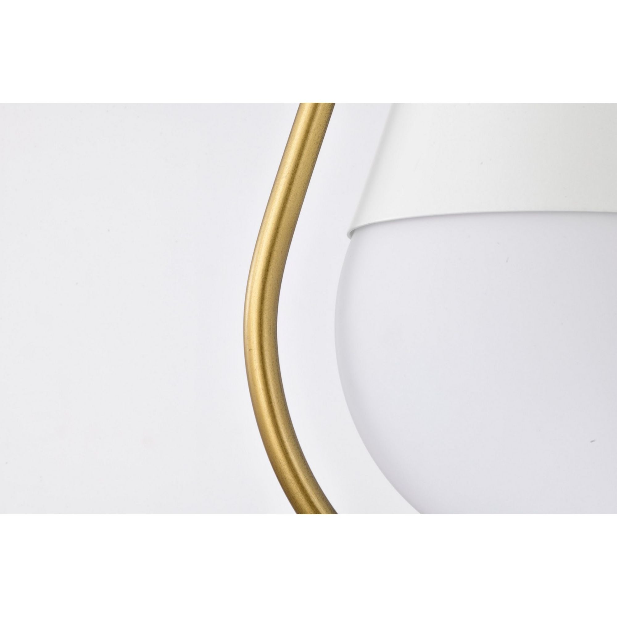 Admiral 10" Pendant, Matte White and Natural Brass Finish - Bees Lighting