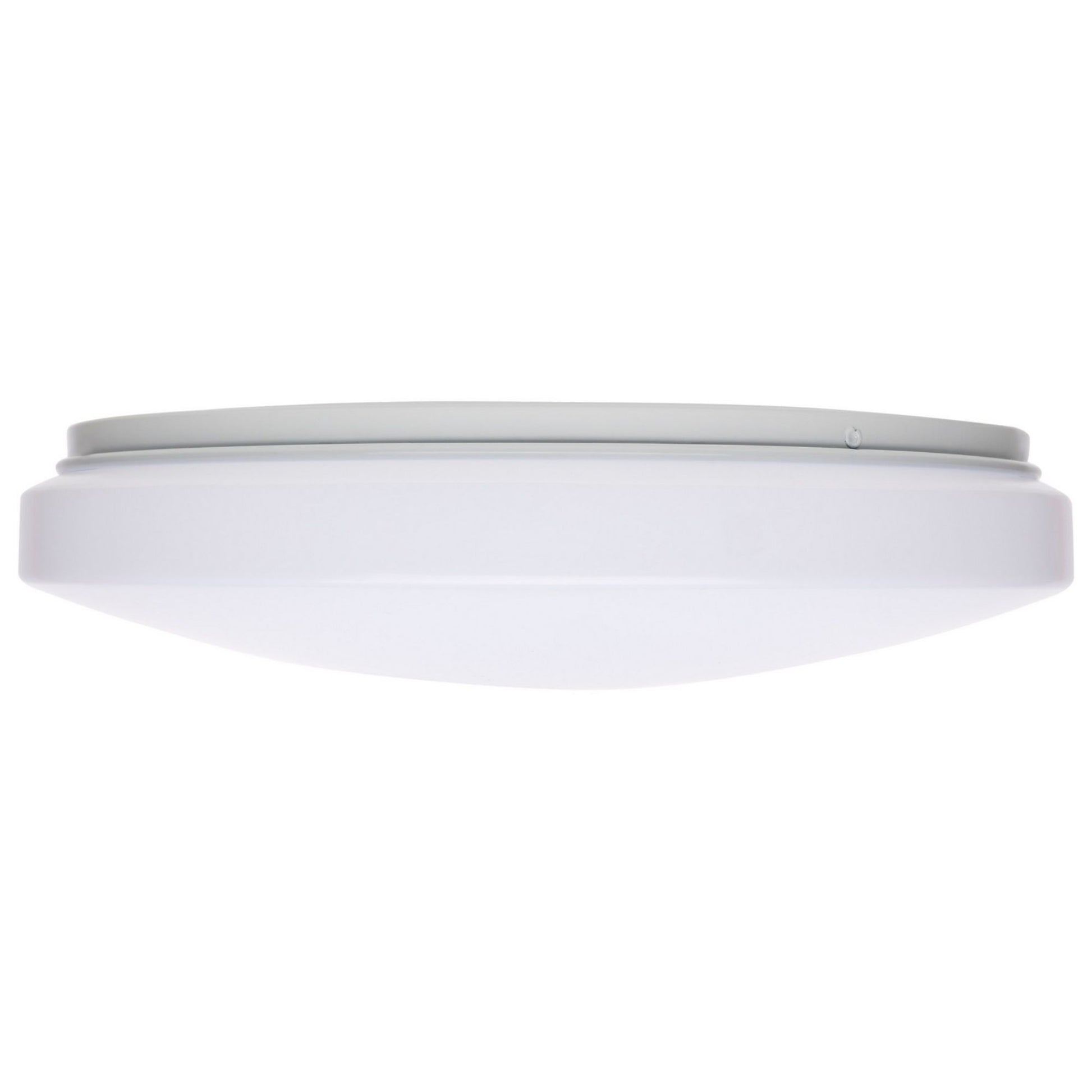 Cloud 14" LED Flush Mount, 3CCT, White Finish, 0-10V Dim - Bees Lighting