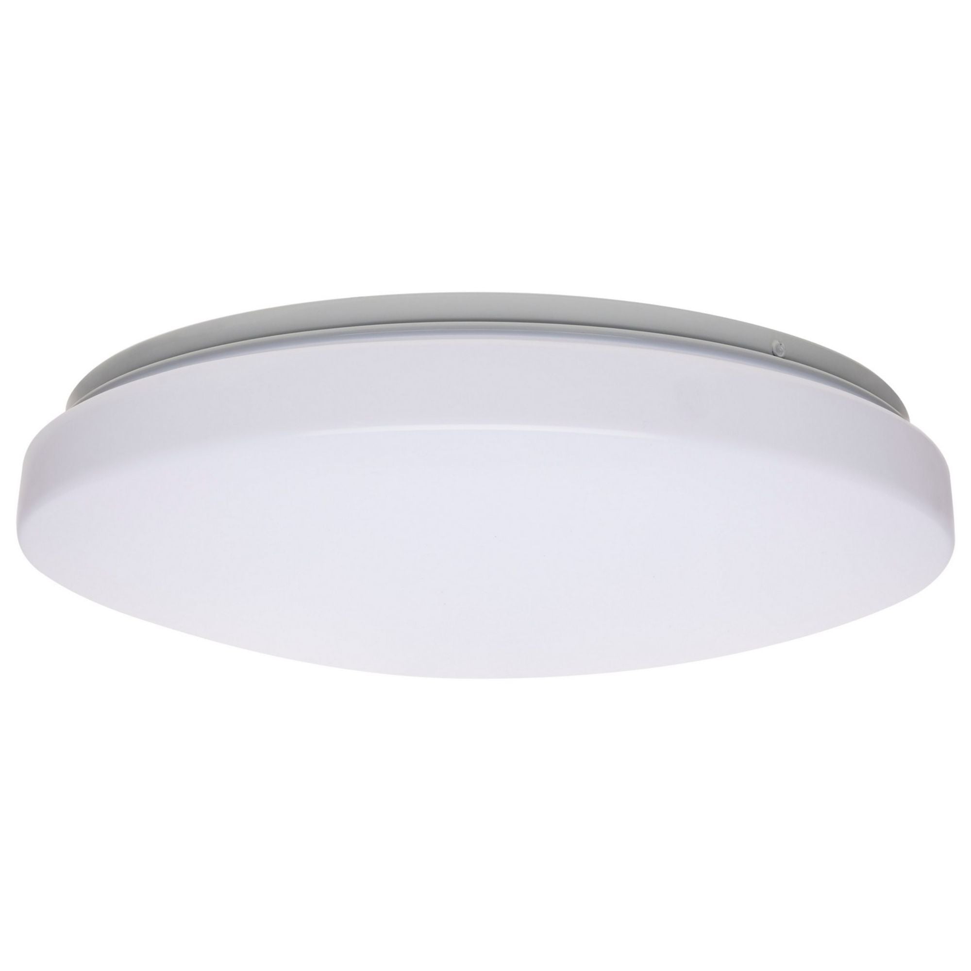 Cloud 14" LED Flush Mount, 3CCT, White Finish, 0-10V Dim - Bees Lighting