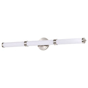 Kagen LED Bath Bar Brushed Nickel Finish, White Acrylic Lens - Bees Lighting