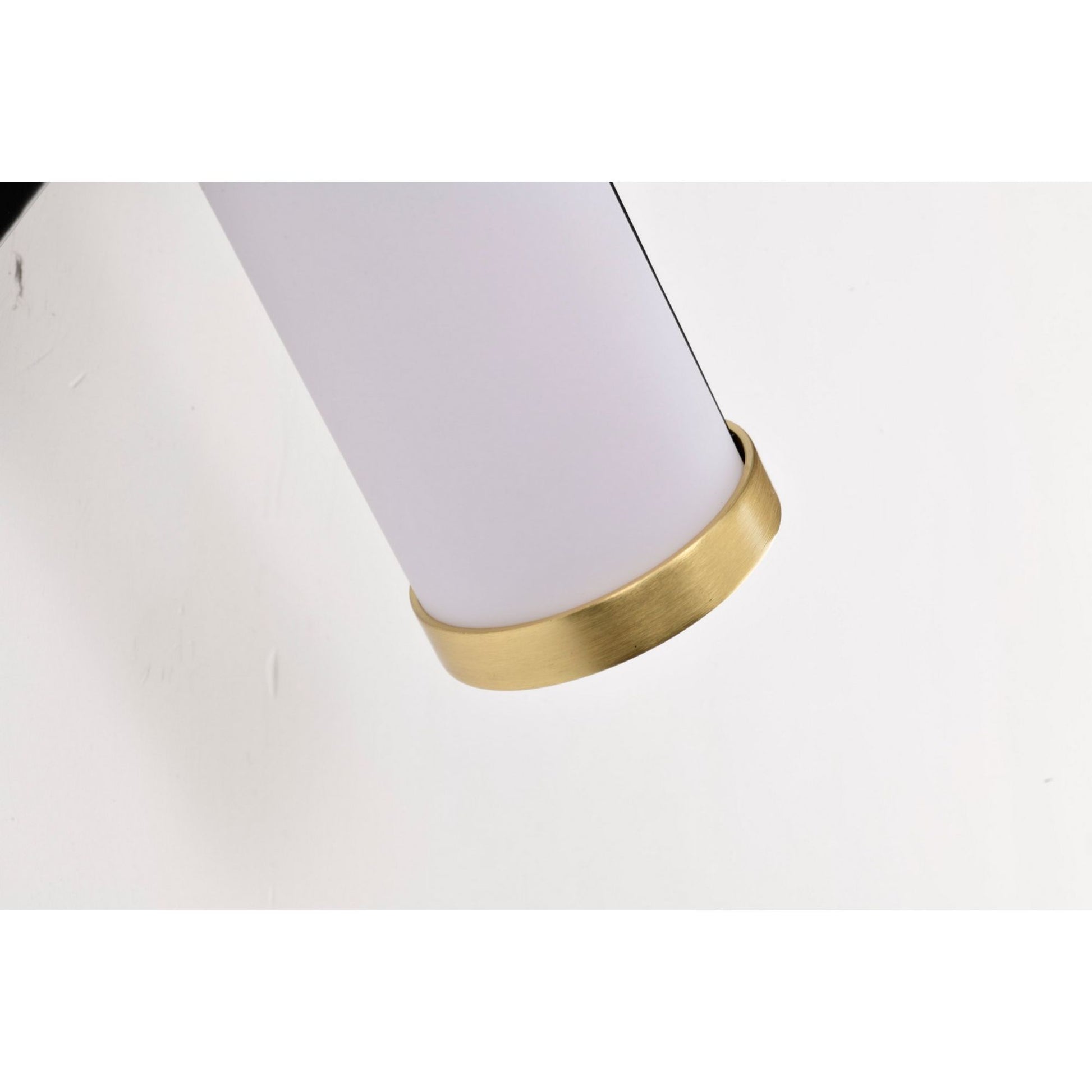 Solano 12" LED Bath Bar, Brass and Matte Black Finish - Bees Lighting