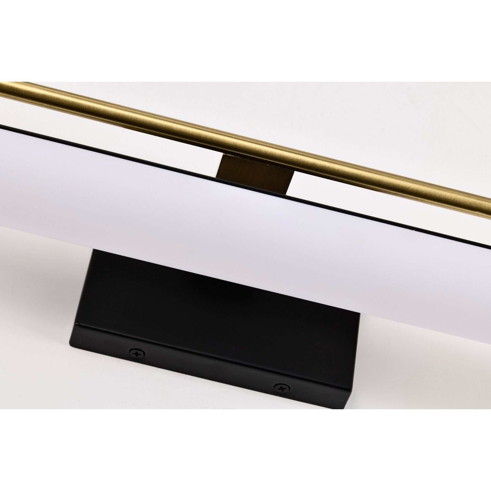Solano 24" LED Bath Bar, Brass and Matte Black Finish - Bees Lighting