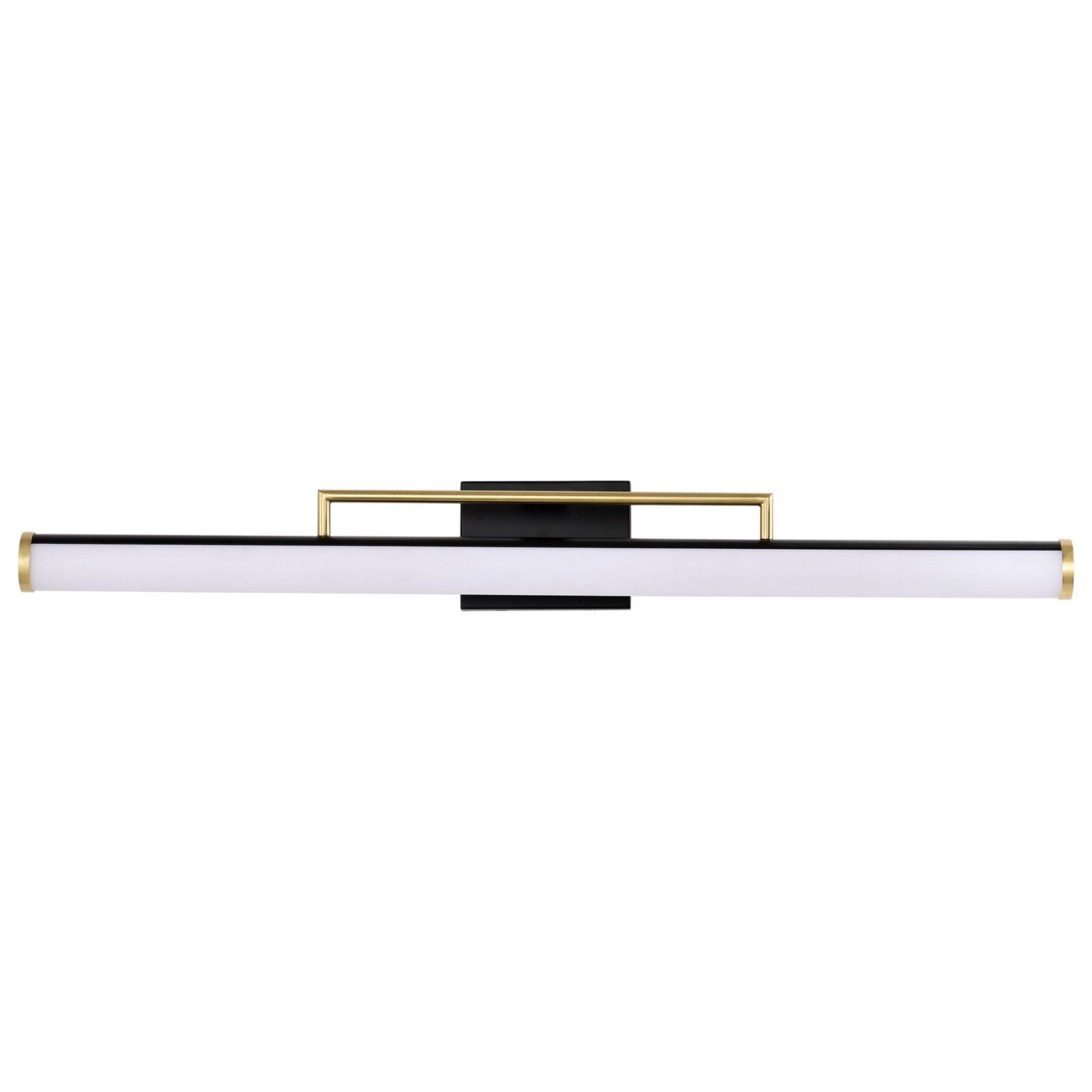 Solano 36" LED Bath Bar, Brass and Matte Black Finish - Bees Lighting