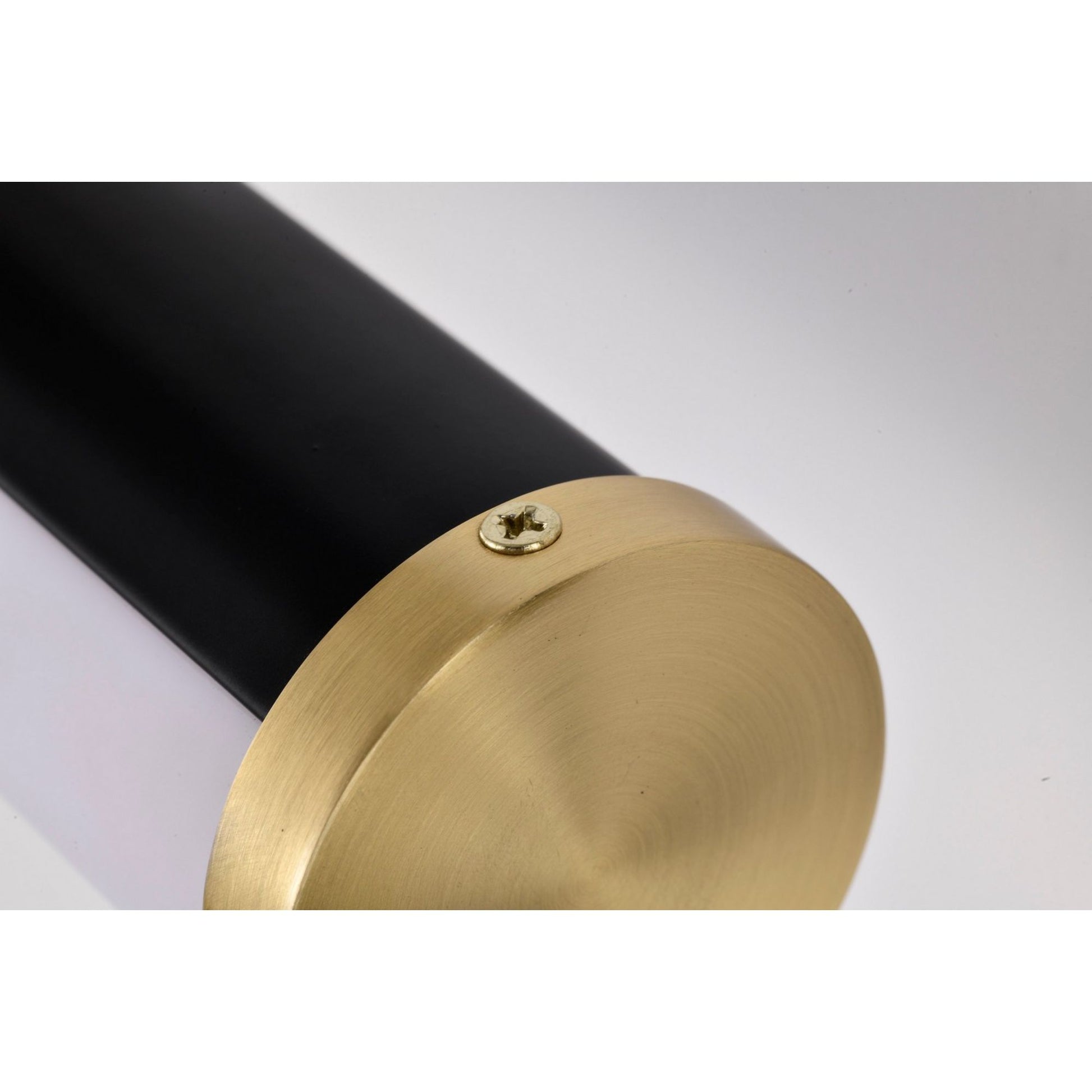 Solano 36" LED Bath Bar, Brass and Matte Black Finish - Bees Lighting