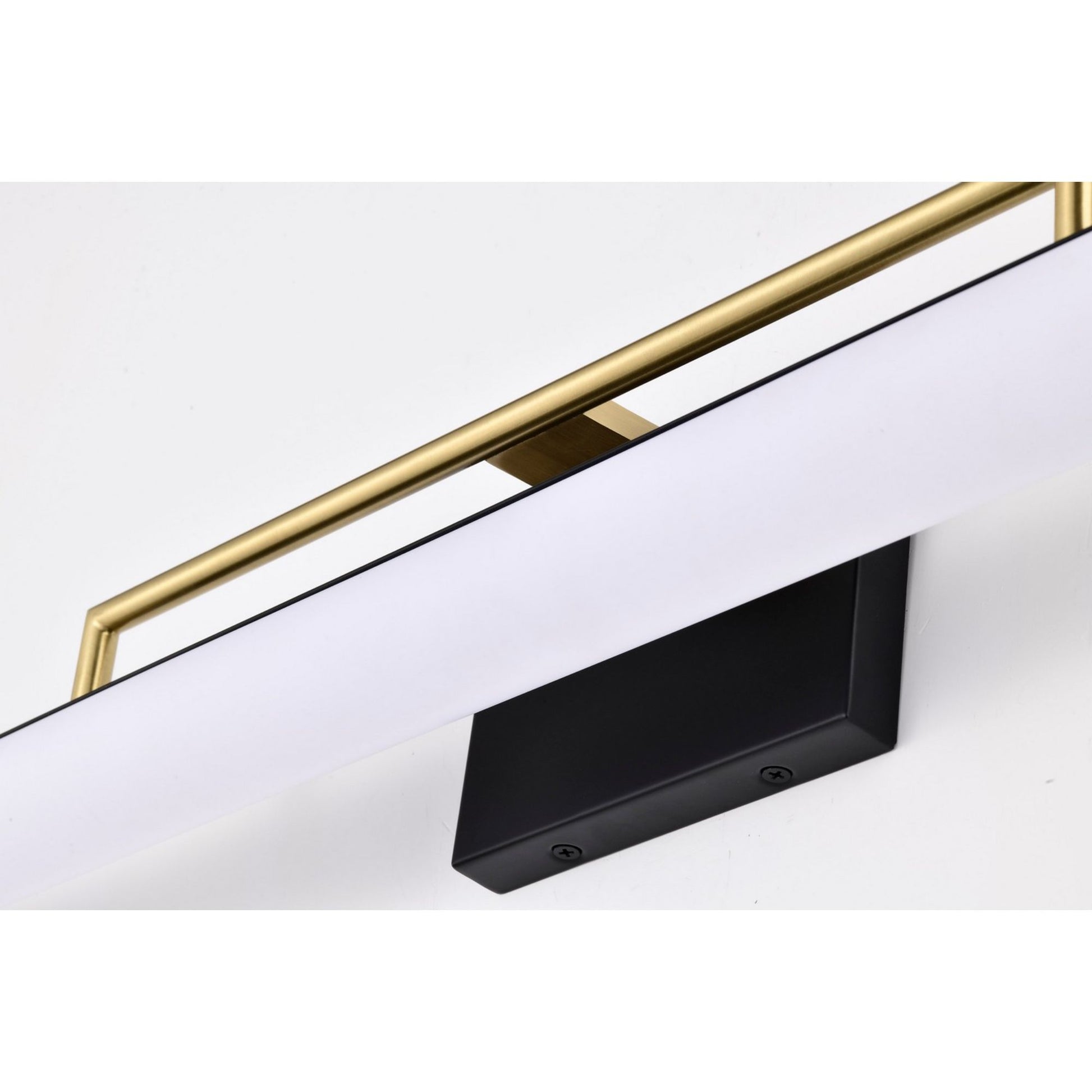 Solano 36" LED Bath Bar, Brass and Matte Black Finish - Bees Lighting