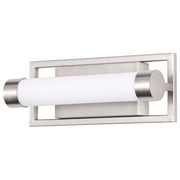 Canal LED Bath Bar Brushed Nickel Finish, White Acrylic Lens - Bees Lighting